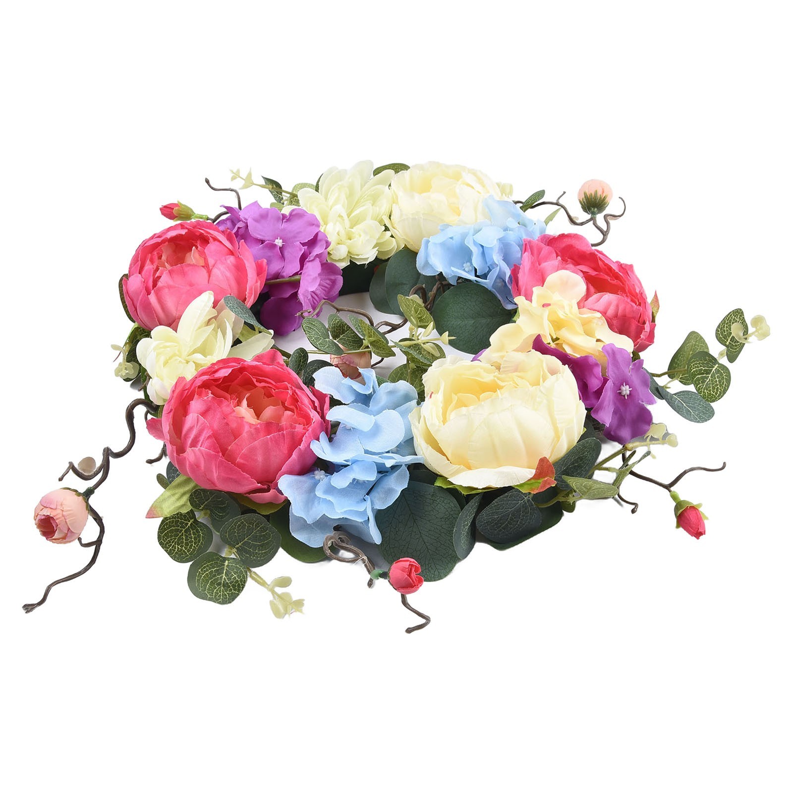 Hydrangea Wreath Front Door Garland Home Indoors & Outdoors Artificial Decor