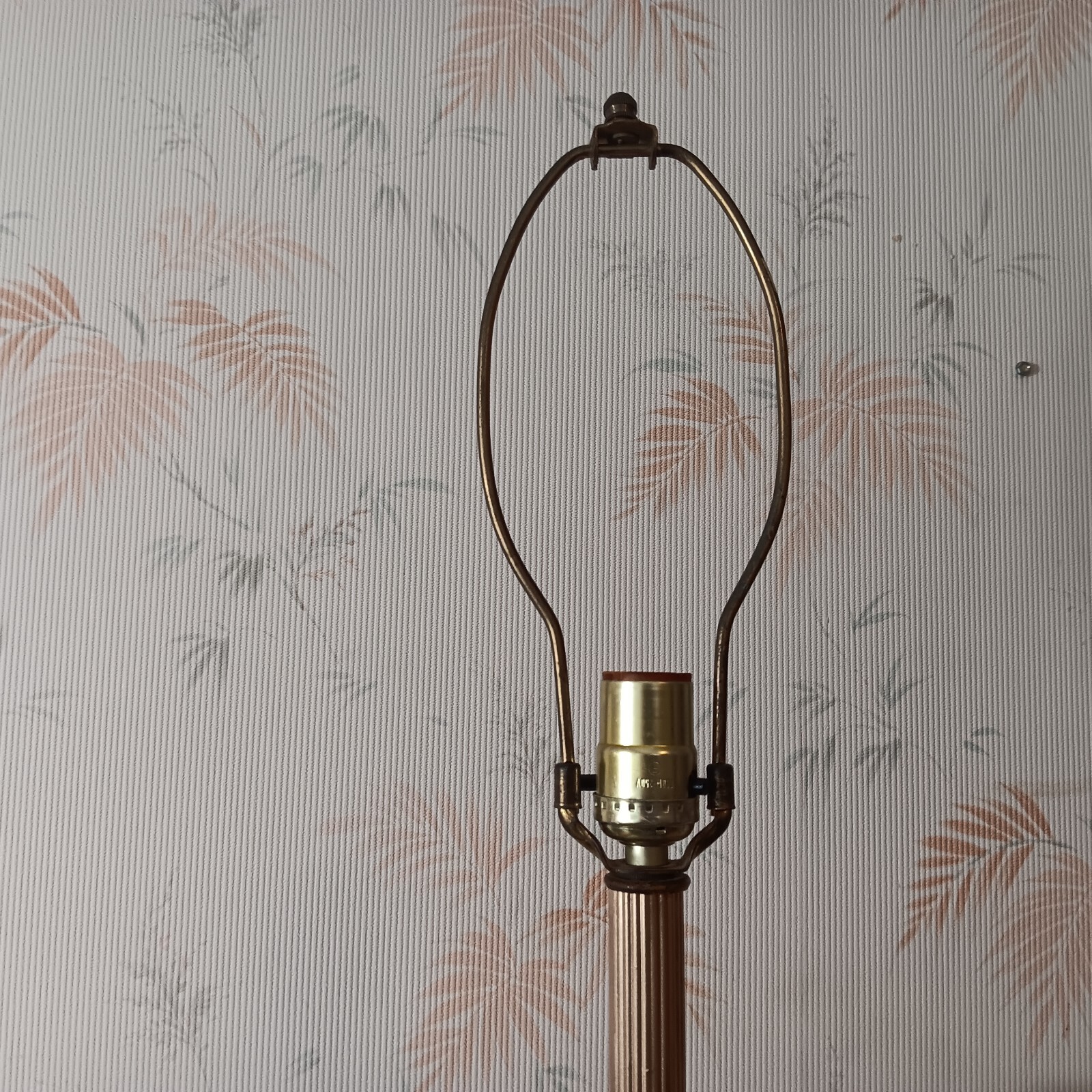 Gorgeous Hollywood Regency Hand Painted Floral Satin Glass Table Lamp