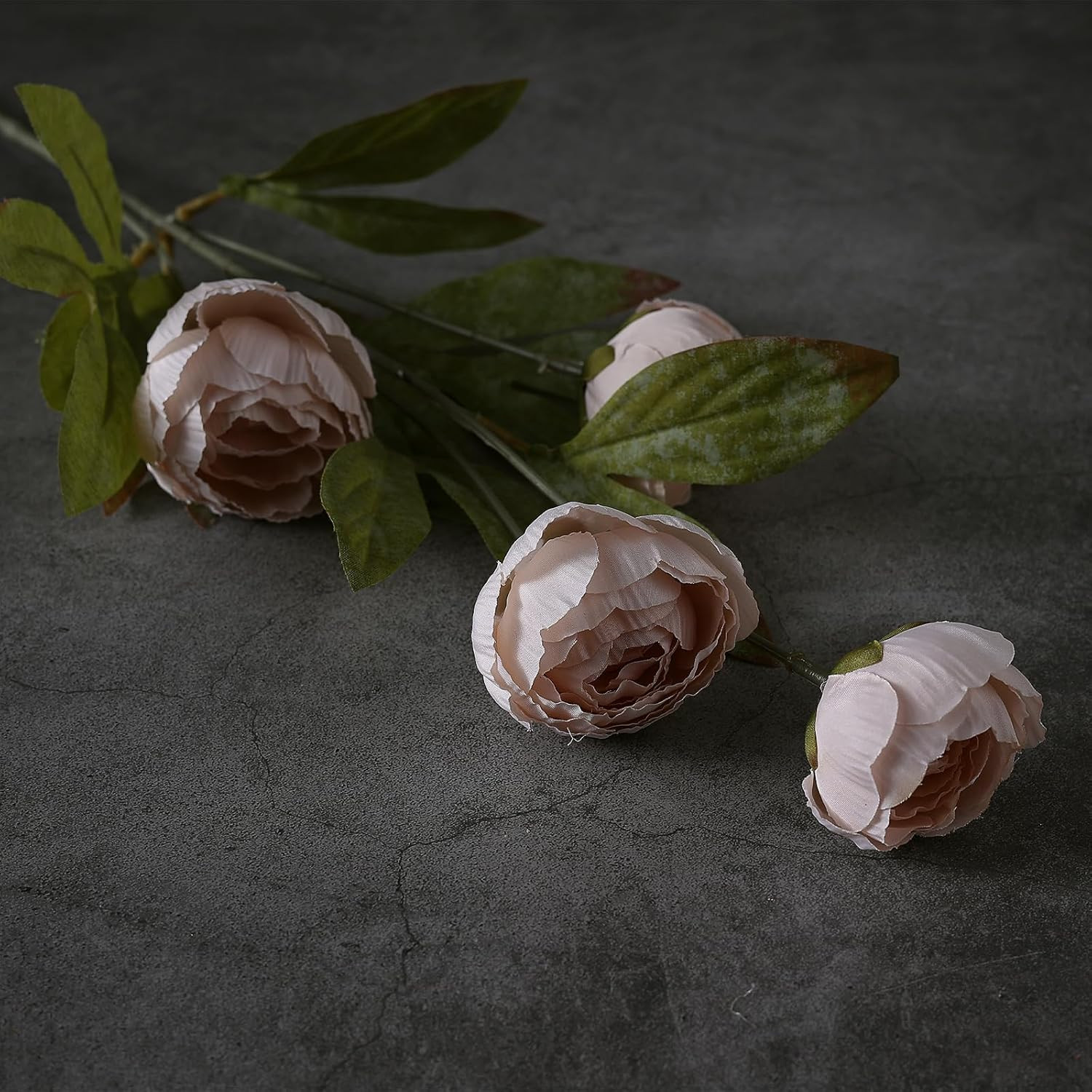 Faux Silk Peony Flowers 6 Pcs Artificial Peony Branches 27 Inch for Centerpieces