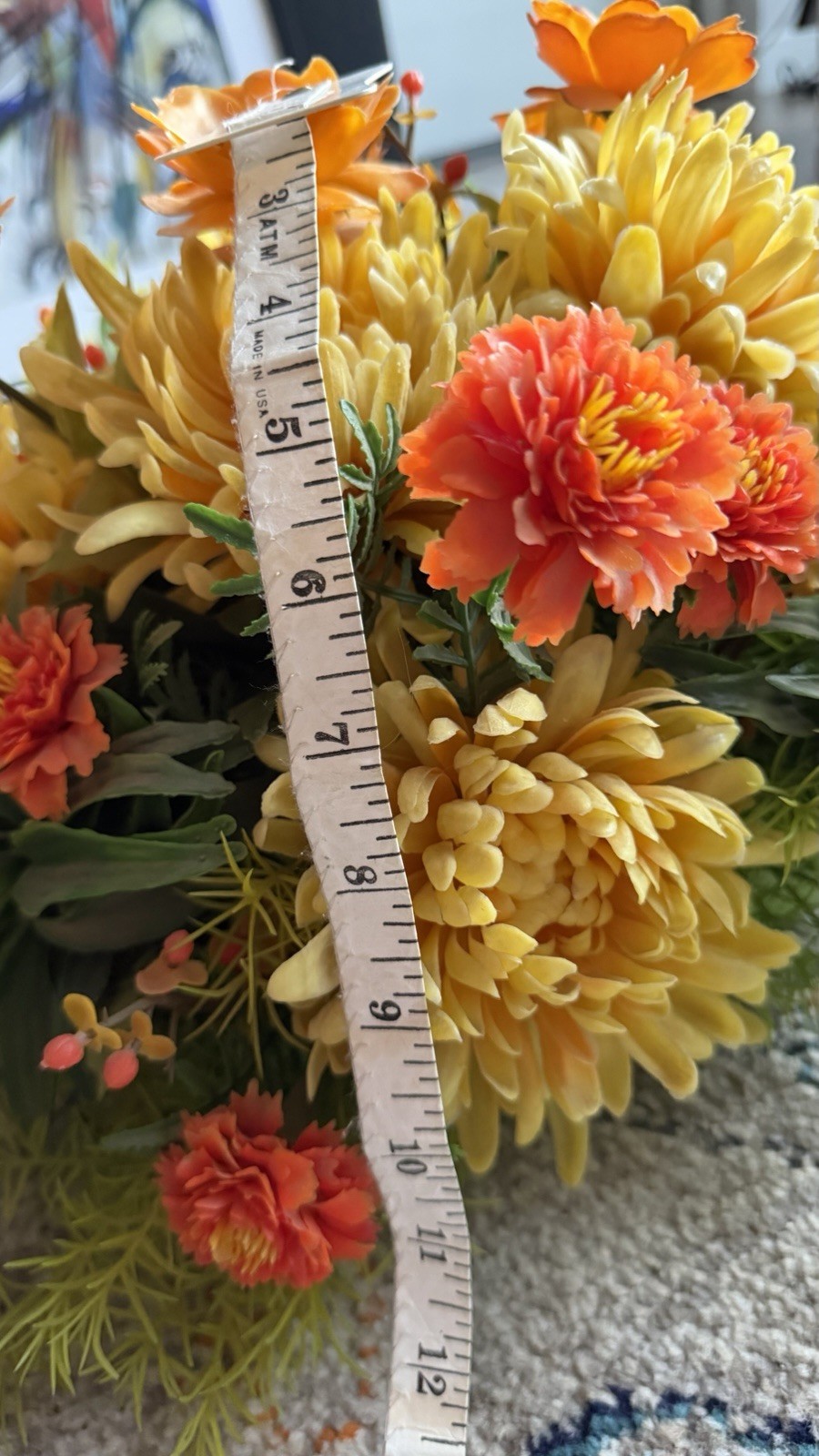 Vintage Centerpiece Plastic Floral Haeger Pottery Fall Autumn F15