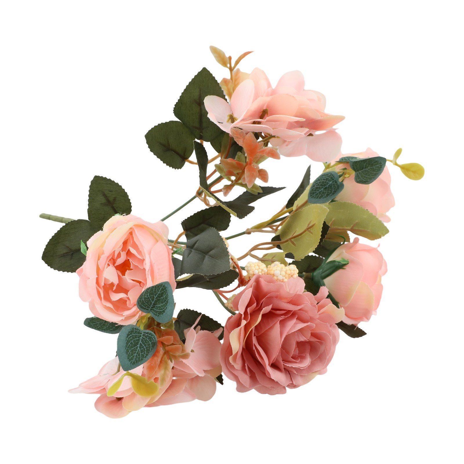 Silk Flowers Artificial Peony Bouquet for Autumn For Weddings and Decor
