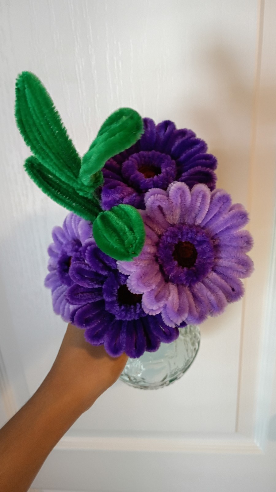 Handmade Gerbera Daisy Flower Pipecleaner|Fuzzywire Crafts:VASE NOT Included