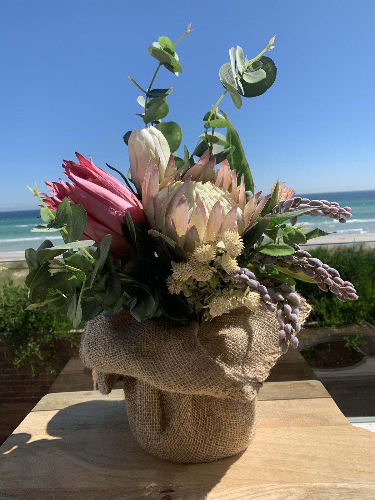 Australian Native Flower Artificial Flower Arrangement Rustic Boho Gift