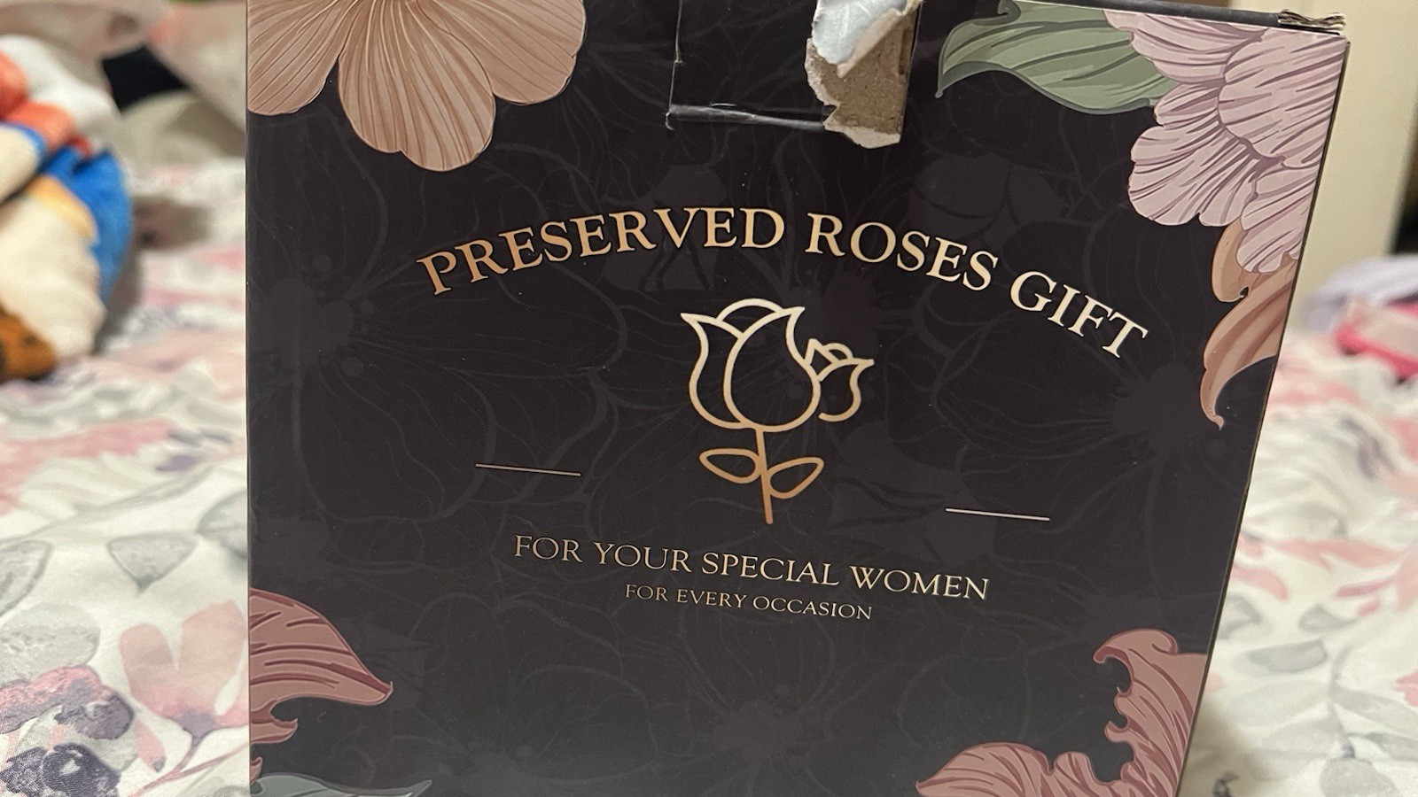 GiftGuru Rose Friend Wife New Preserves Roses Gift Color Purple Mother , SDay