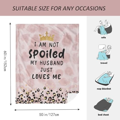 Gifts for Wife, Wife Gifts from Husband, Wifes Blanket Wedding wife 60″X50″