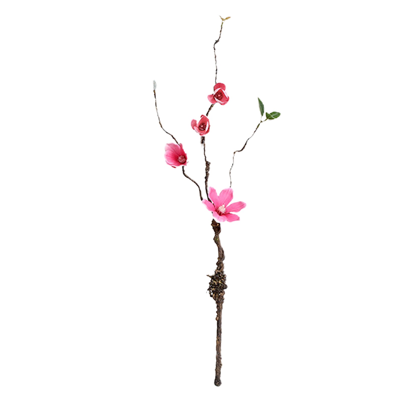Magenta Artificial Magnolia Dead Branch 65cm Decor