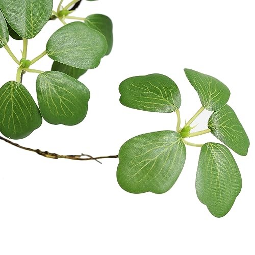 Artificial Eucalyptus Greenery Stems Fake Lotus Leaves Plants Green Leaves 3pcs