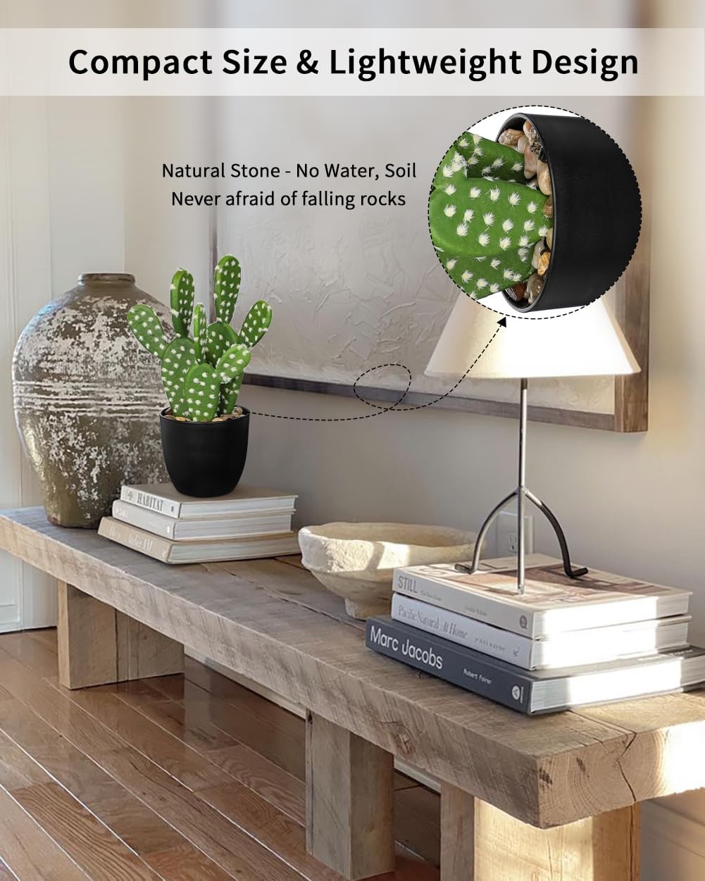 Artificial Cactus Plants 9.8 inch Small Faux Cactus Plants Indoor Fake Desert…