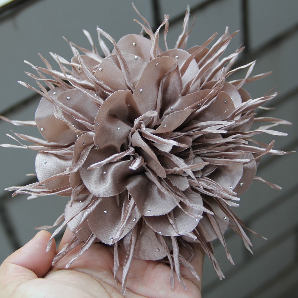 With Beard Edge 15.5CM New Women’s Flower for Brooch Tassel Beads Handmade Craft