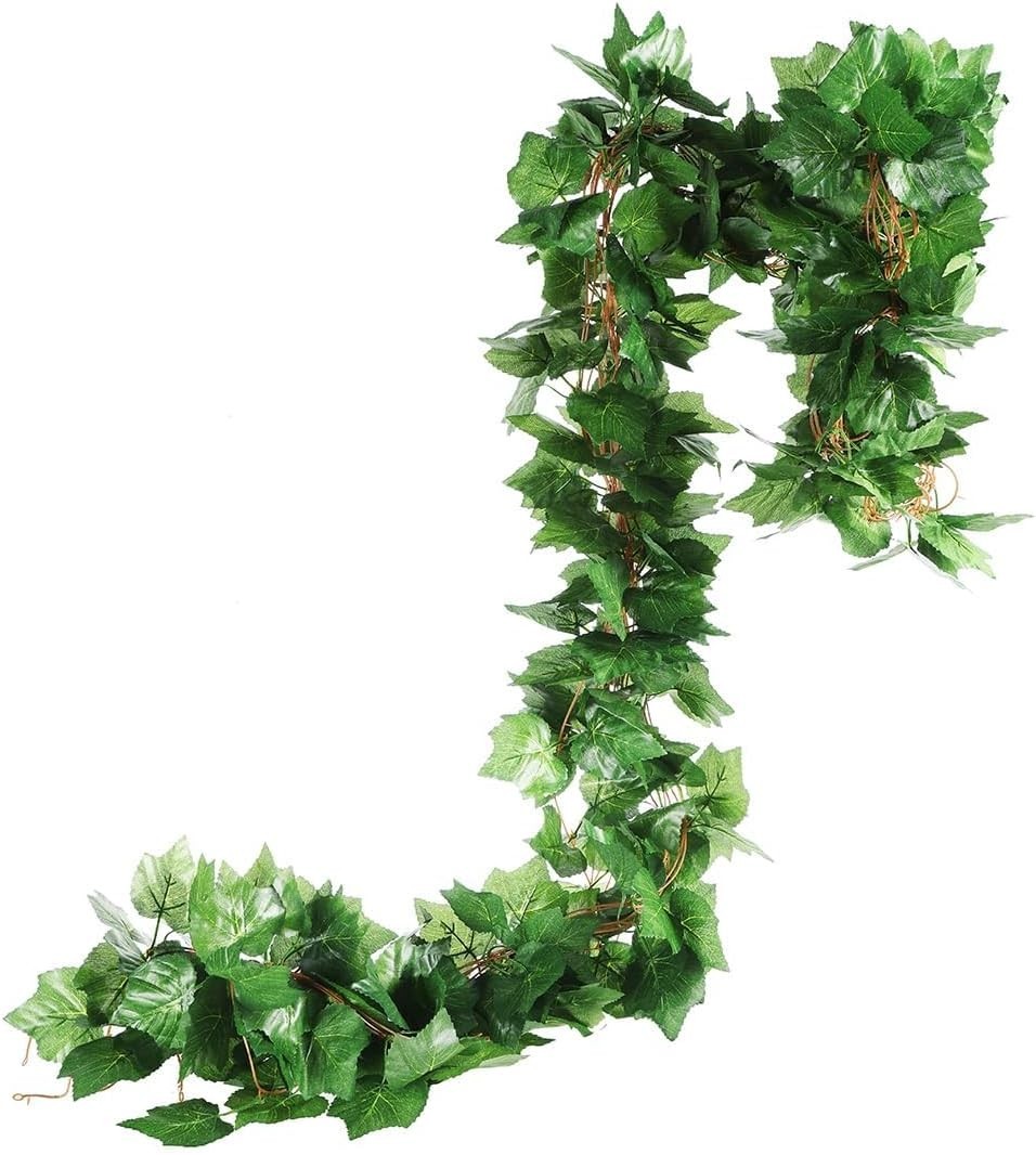 Reusable Artificial Grape Plant Garlands – 36 Leaves for Stunning Fall Display