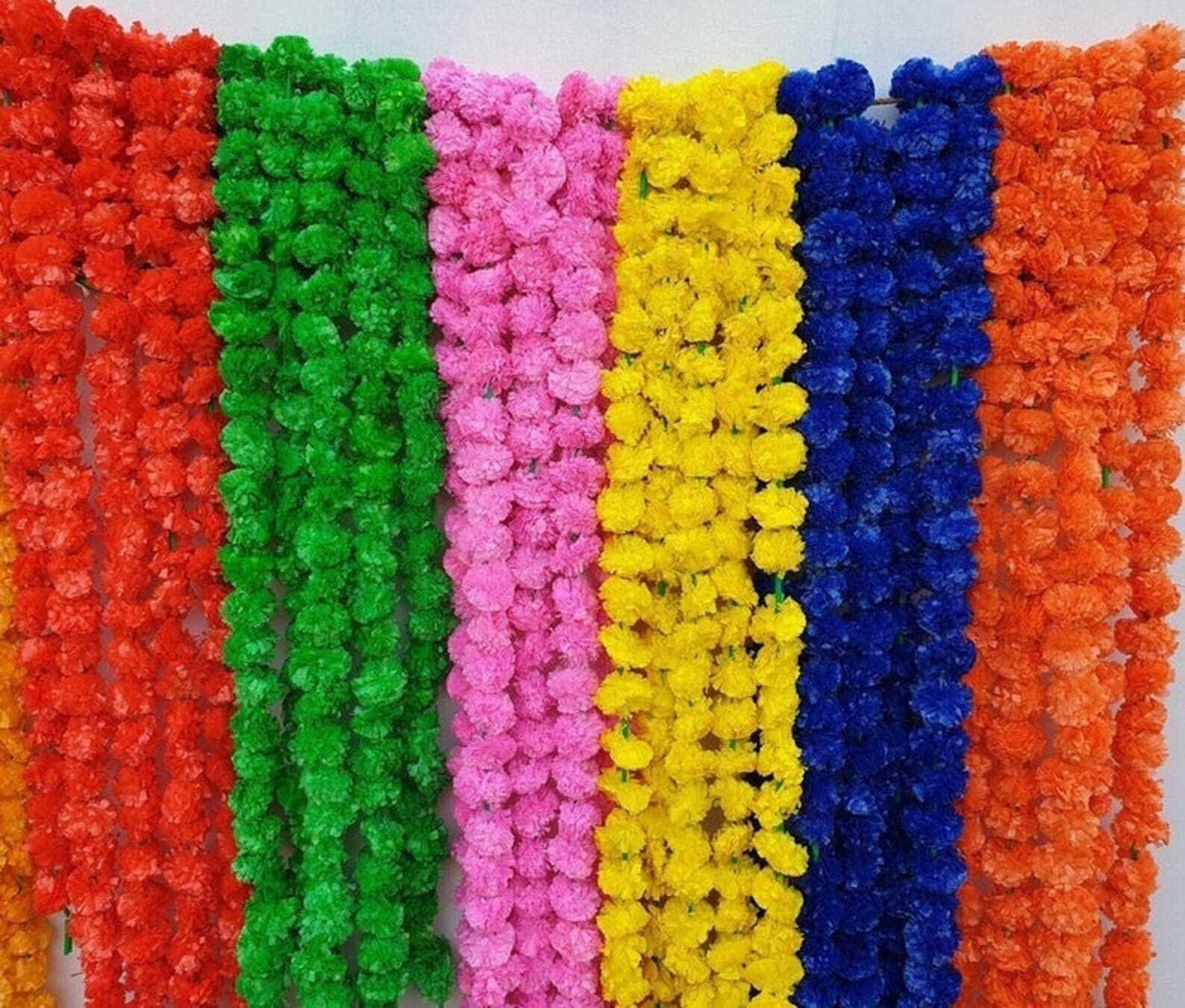 Indian Wedding Garland for Indian Wedding Décor Mehndi Décor Artificial Flowers.