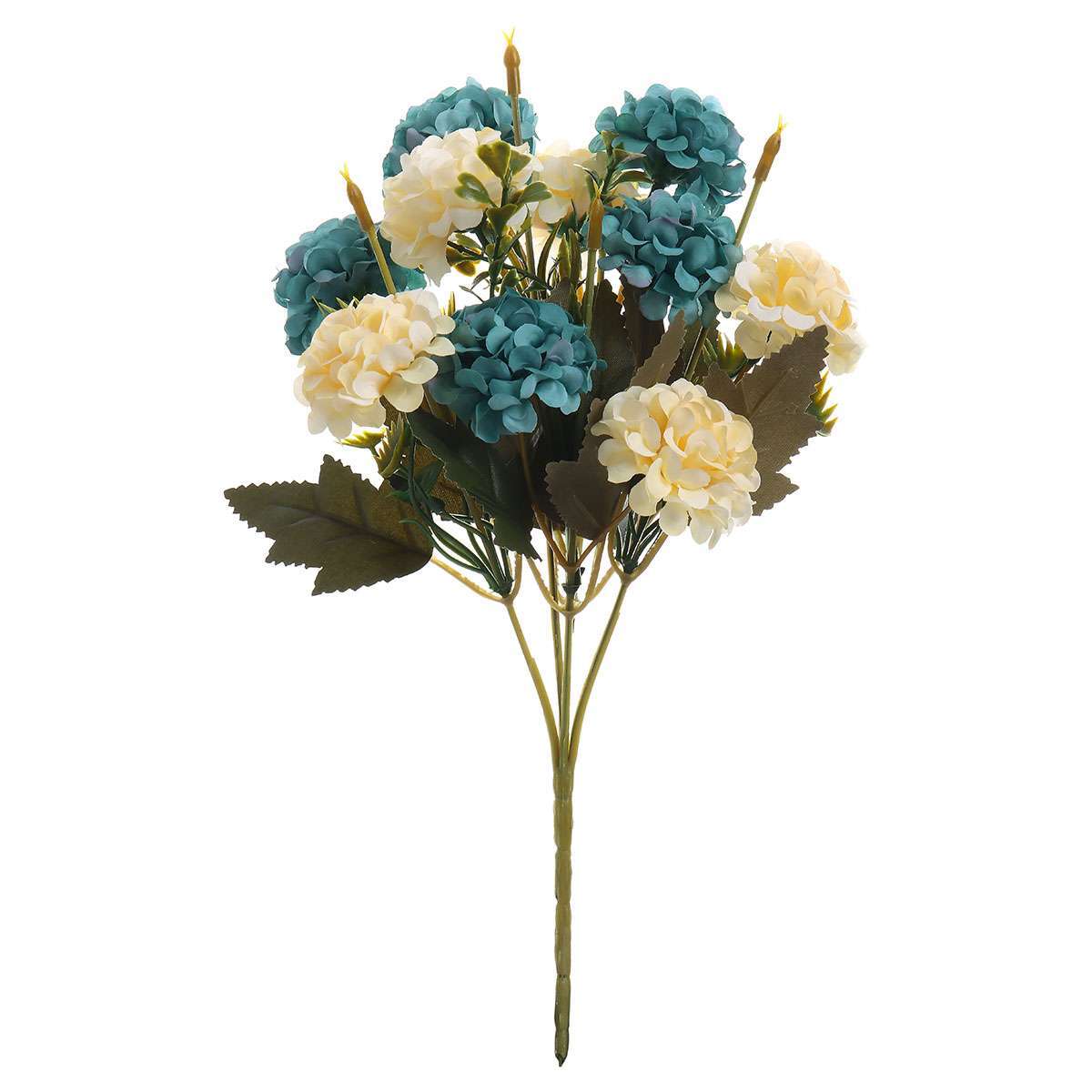 10 Heads Artificial Hydrangea Flower Bouquet Plants Home Wedding Decor