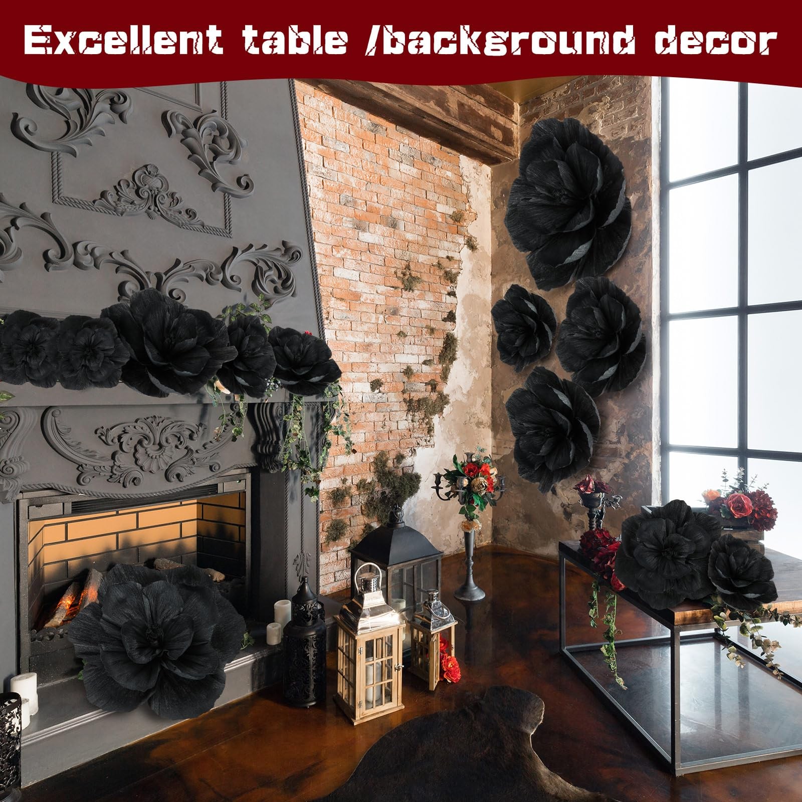 Giant Flowers Artificial Large Flower Decoration for Handcrafted Wall Backdro…