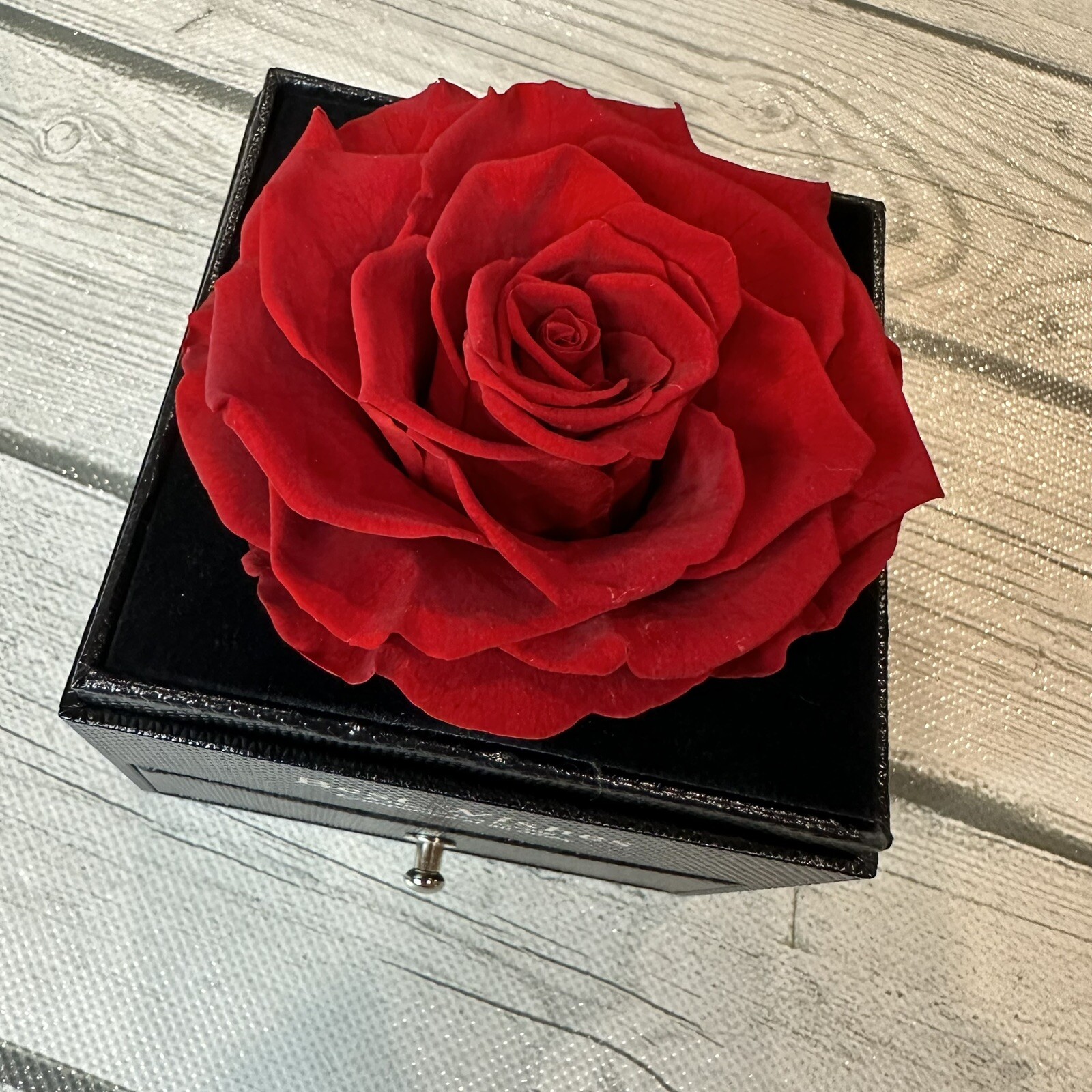 REAL Preserved Eternity Forever Rose Luxury Box Holiday Wedding Gift & Necklace