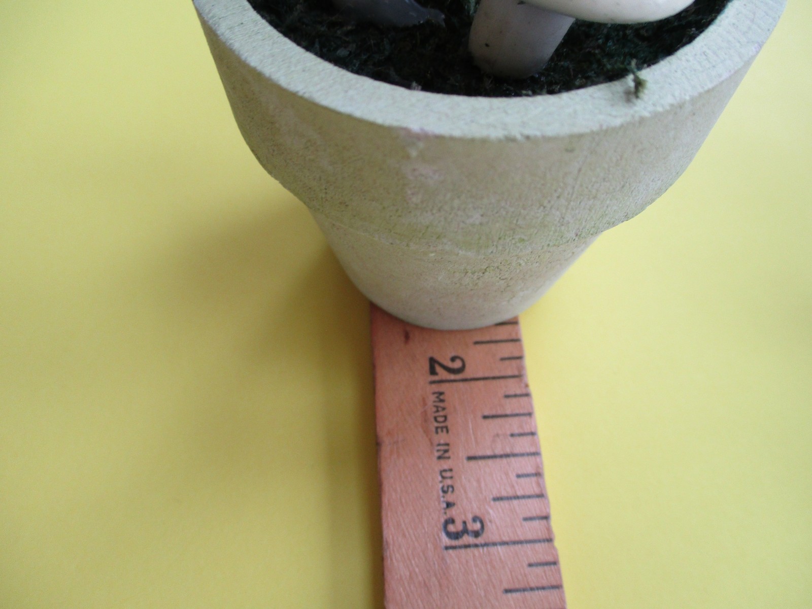 5 PLANTS IN POTS Artificial Small Fake home/office MUSHROOMS LAVENDAR GREENS