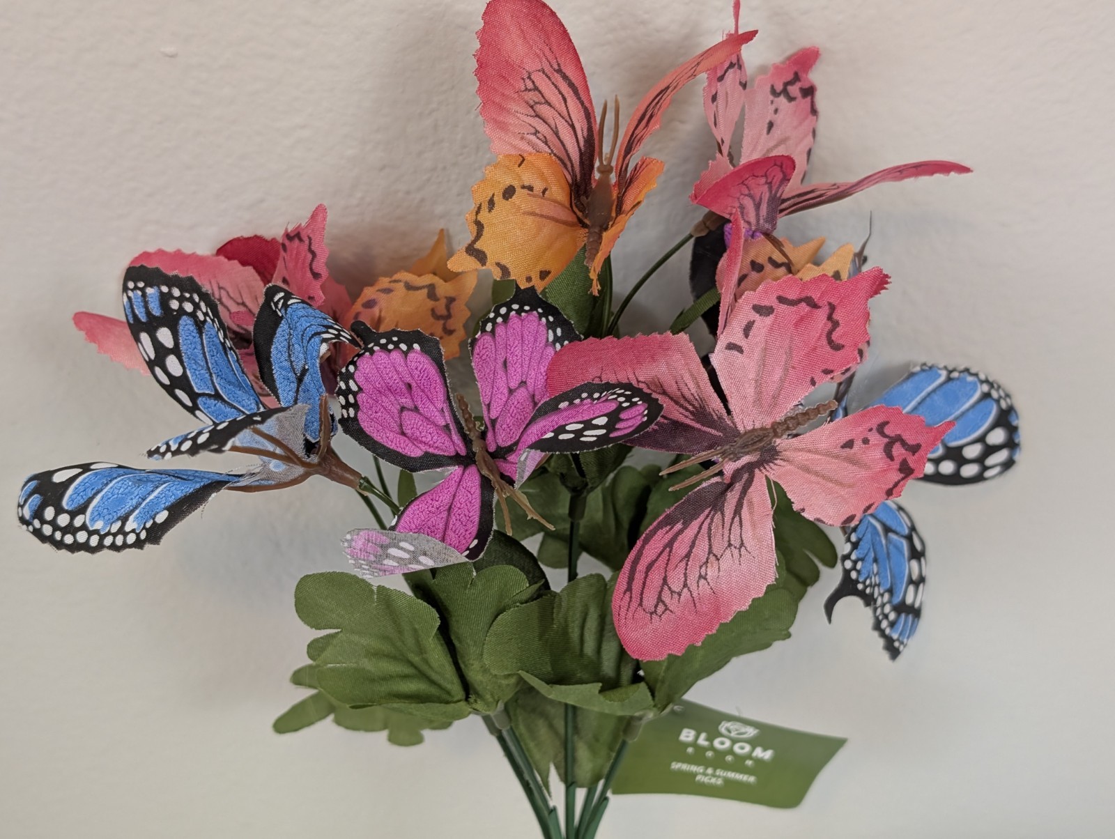 10pc Artificial Butterfly Floral Picks Bouquet Stems Spring Summer Home Decor