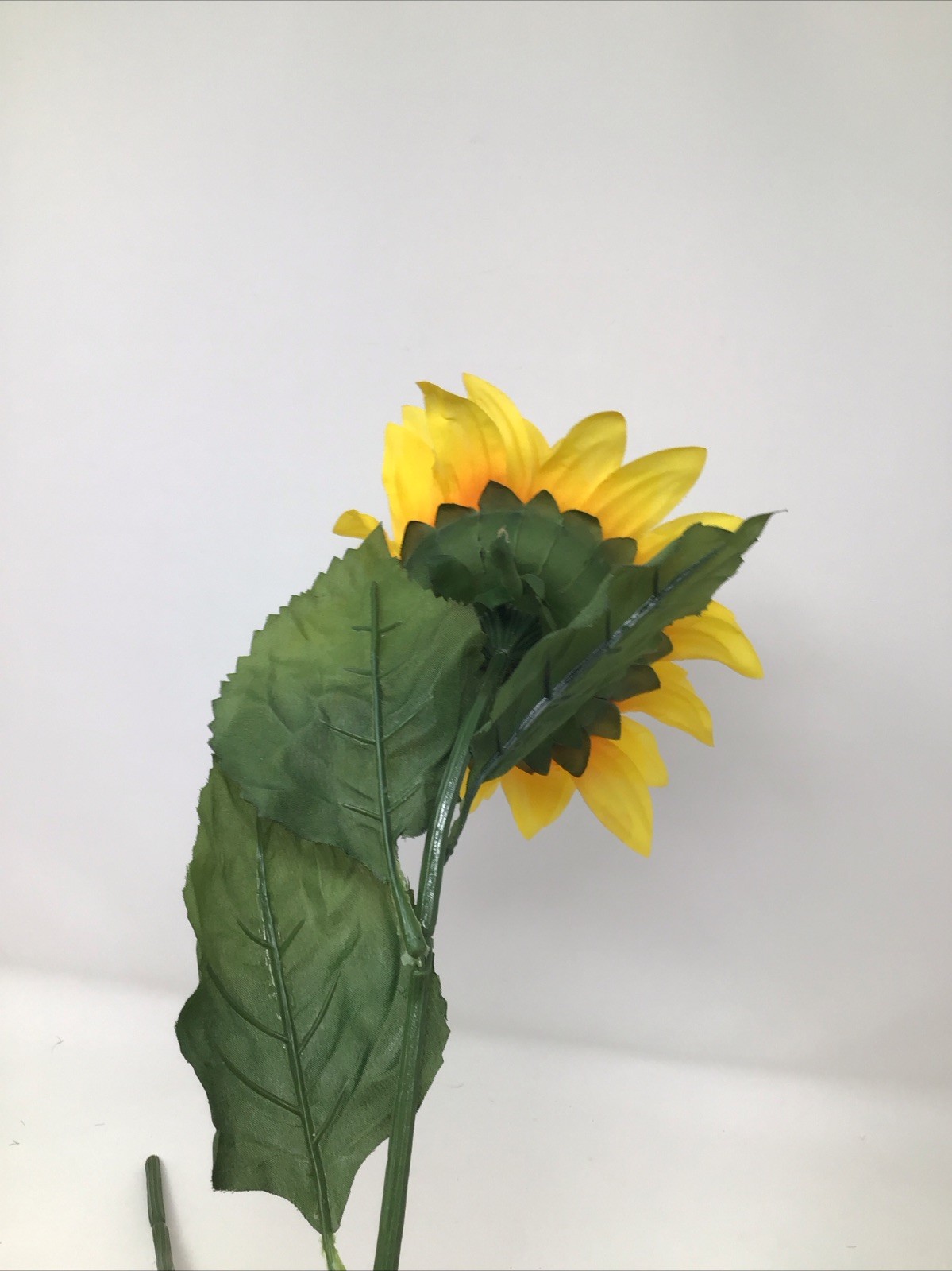 Sunflower Floral Pick Large 26” Pick 6” Bloom Artificial Silk Single Floral Pick