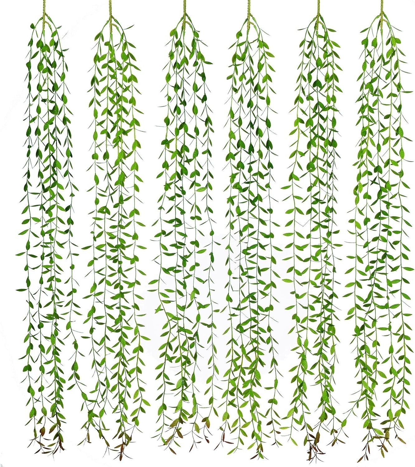 Naturalistic 6PCS Artificial Greenery Vines – Durable Decor for Any Occasion