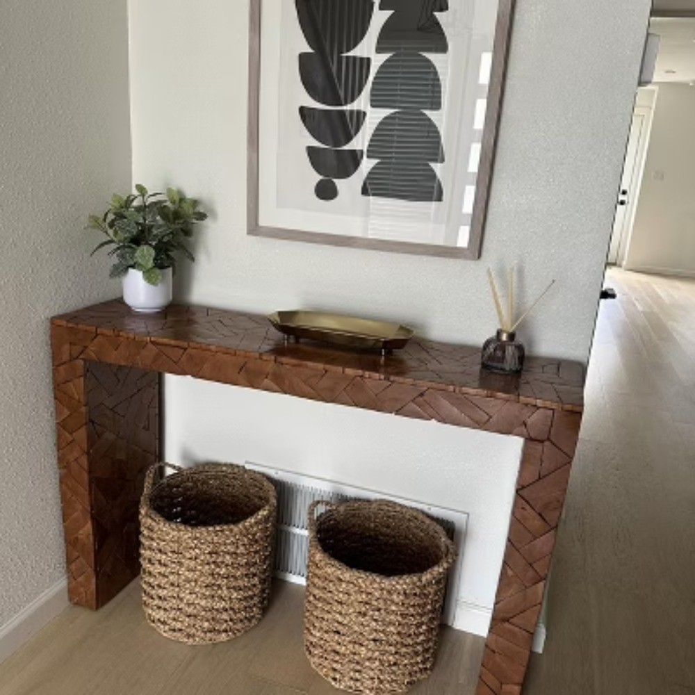 Mosaic Artificial Leaf in White Pot – Room Essentials