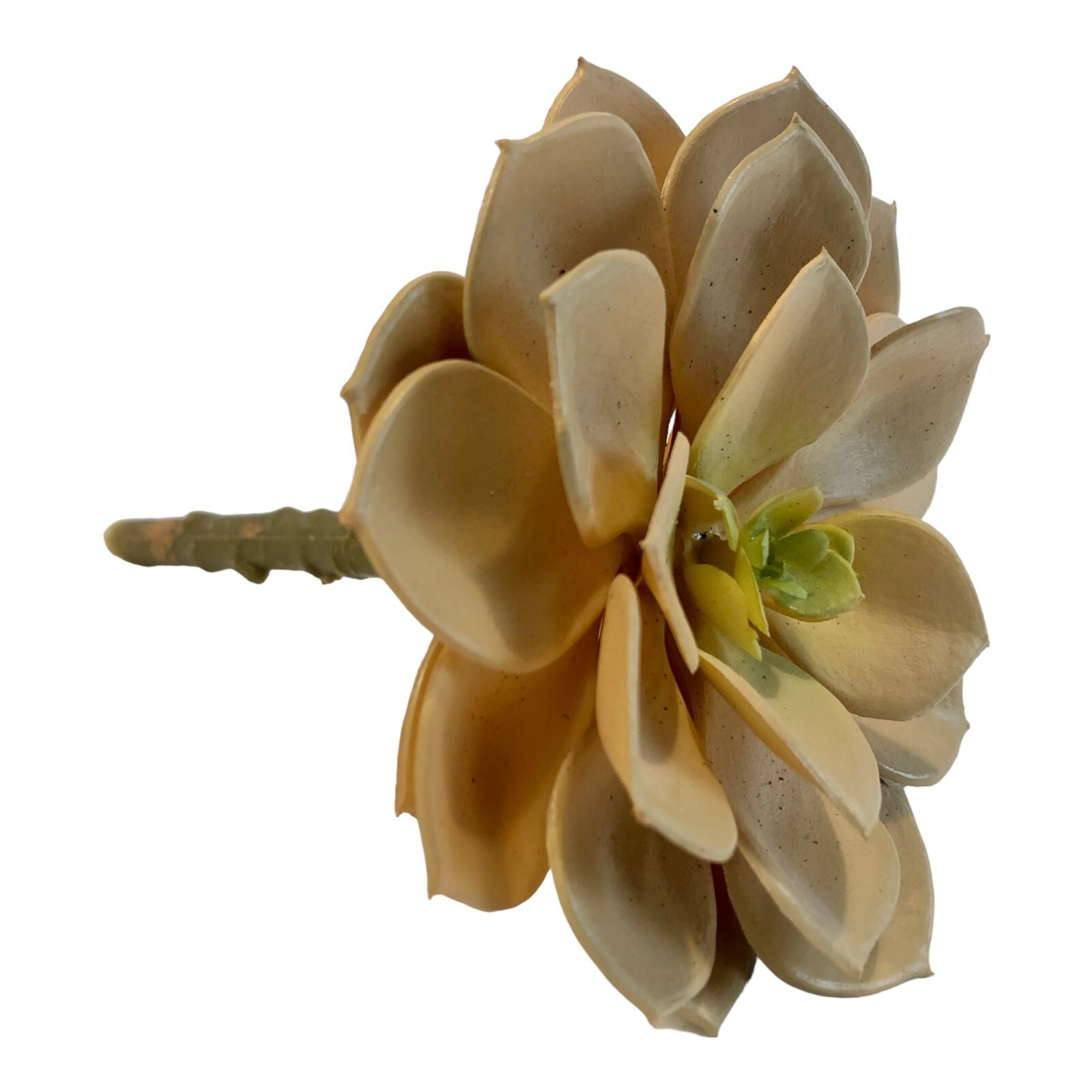 Tan Floral Succulent Pick 5″ Tall x 3.5″ Diameter