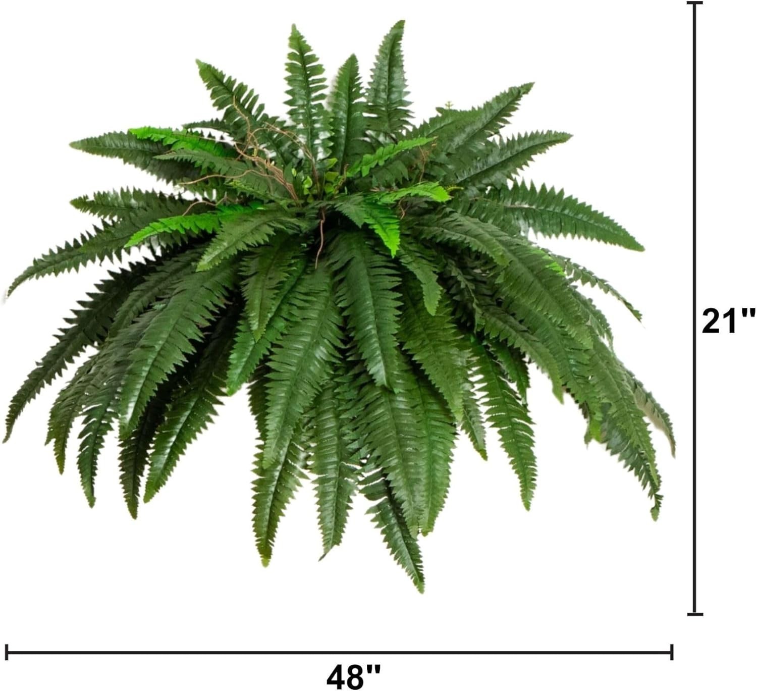 Lifelike 48″ Boston Fern Artificial Plant Set