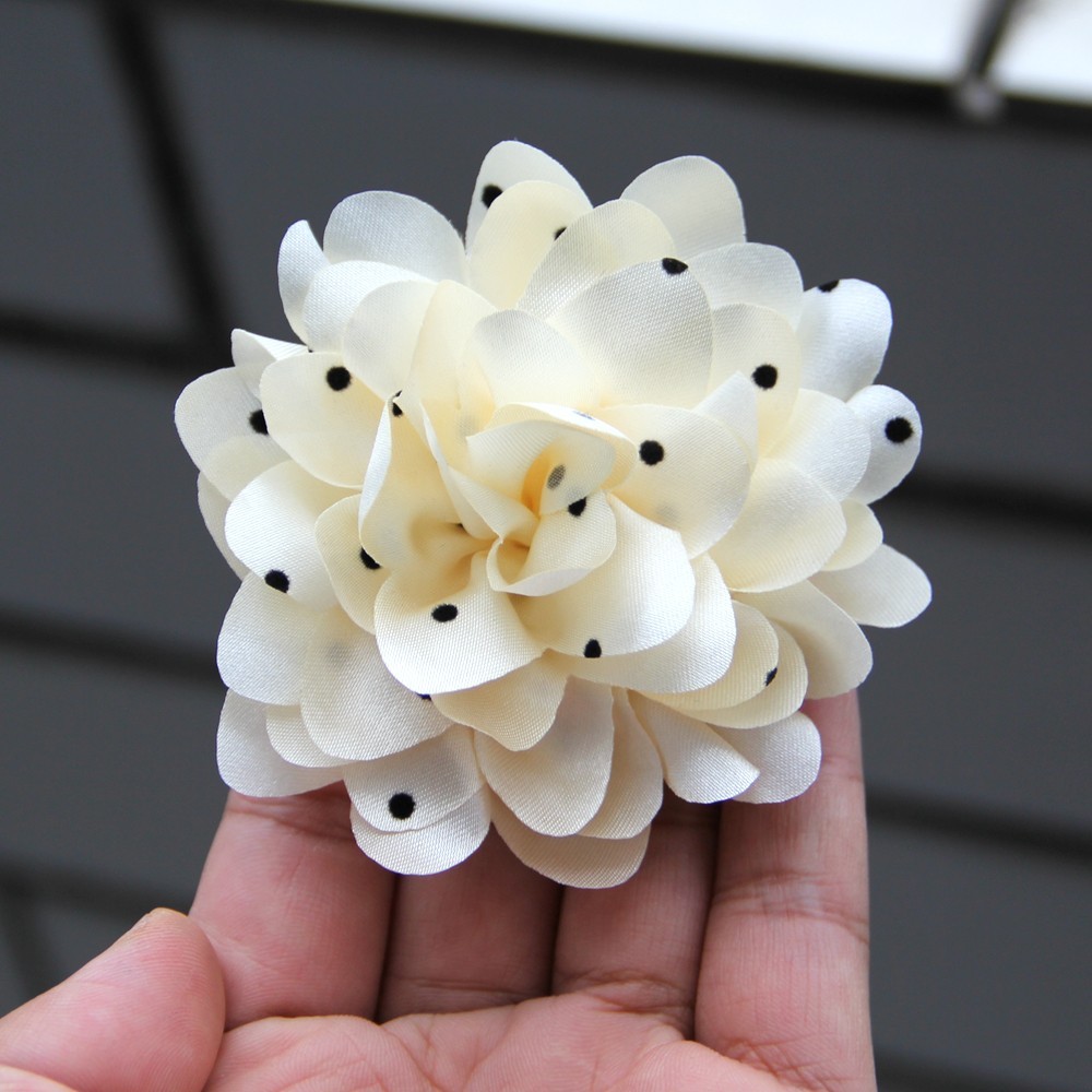 7.8cm Chiffon Decorative Flowers for Wedding Embellishment Fabric Flowers with