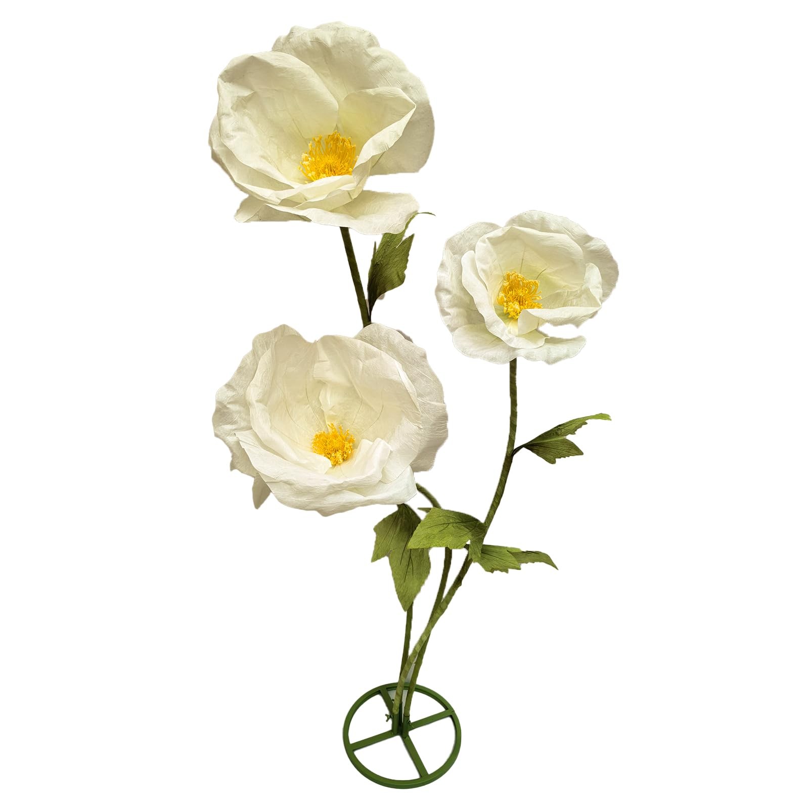 3PCS Giant Artificial Flower 3D Decorative Flowers Waterproof Indoor Outdoor …