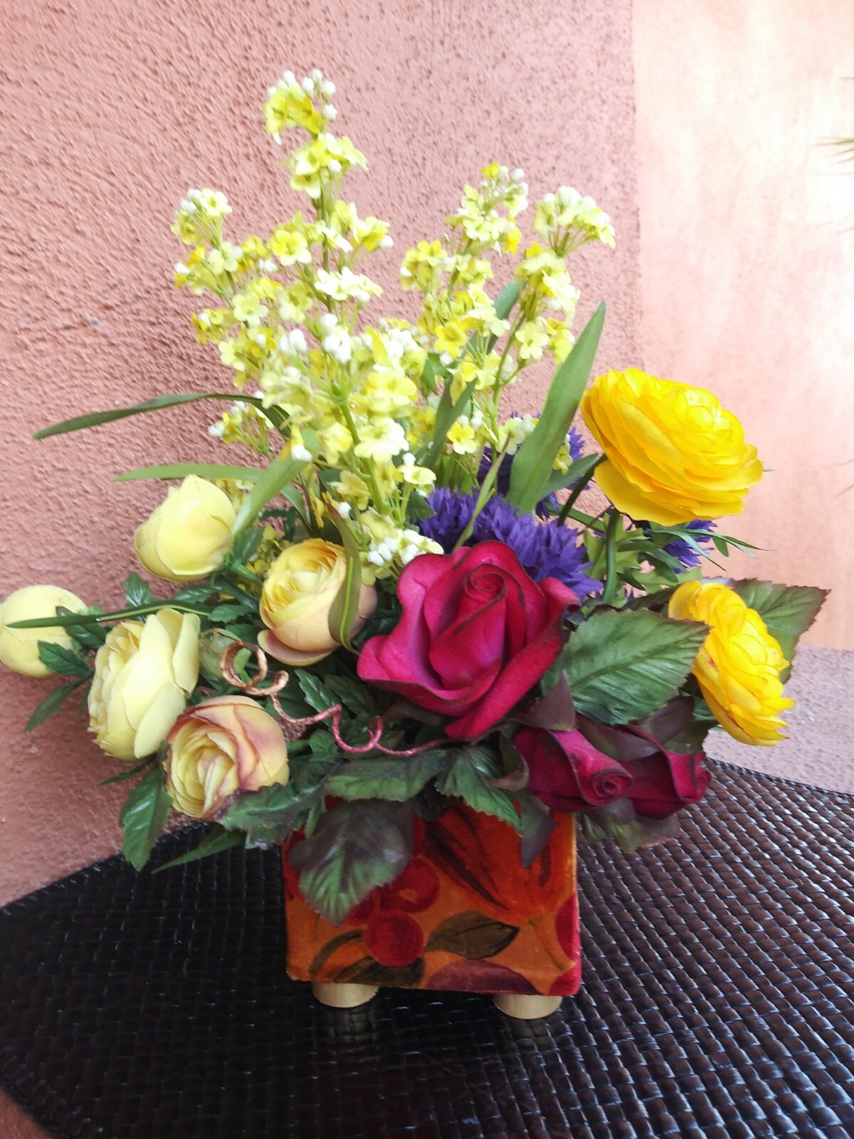 EMILO ROBBA PARIS FLORAL ARRANGEMENT TABLETOP DECOR HOME EXCELLENT CONDITION