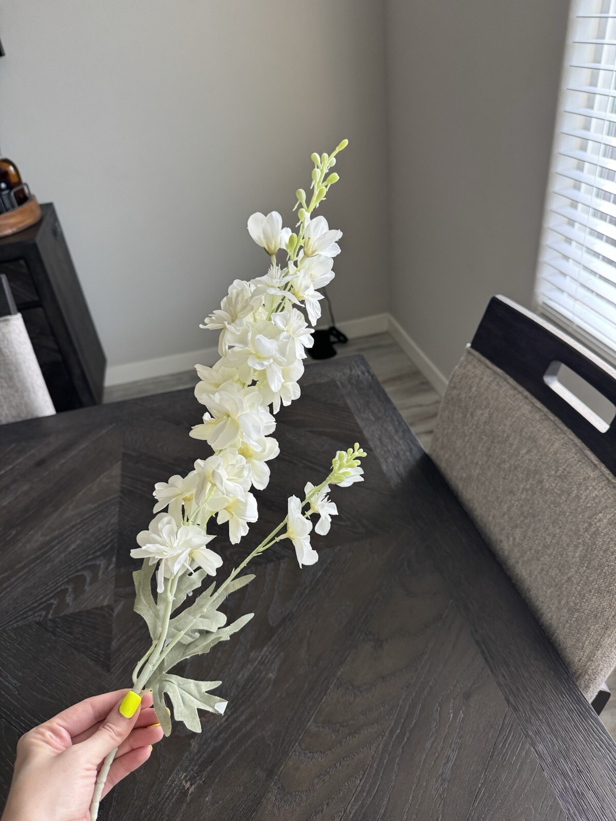 Artificial 2-Branch Ivy & Hyacinth Flower For Wedding Aisle Decoration, Home Dec