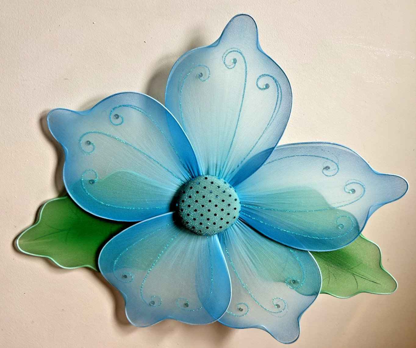 Set of 3 Large Girl’s RoomFloral Hanging Decor Flowers 21″ x 17″ Wall or Ceiling