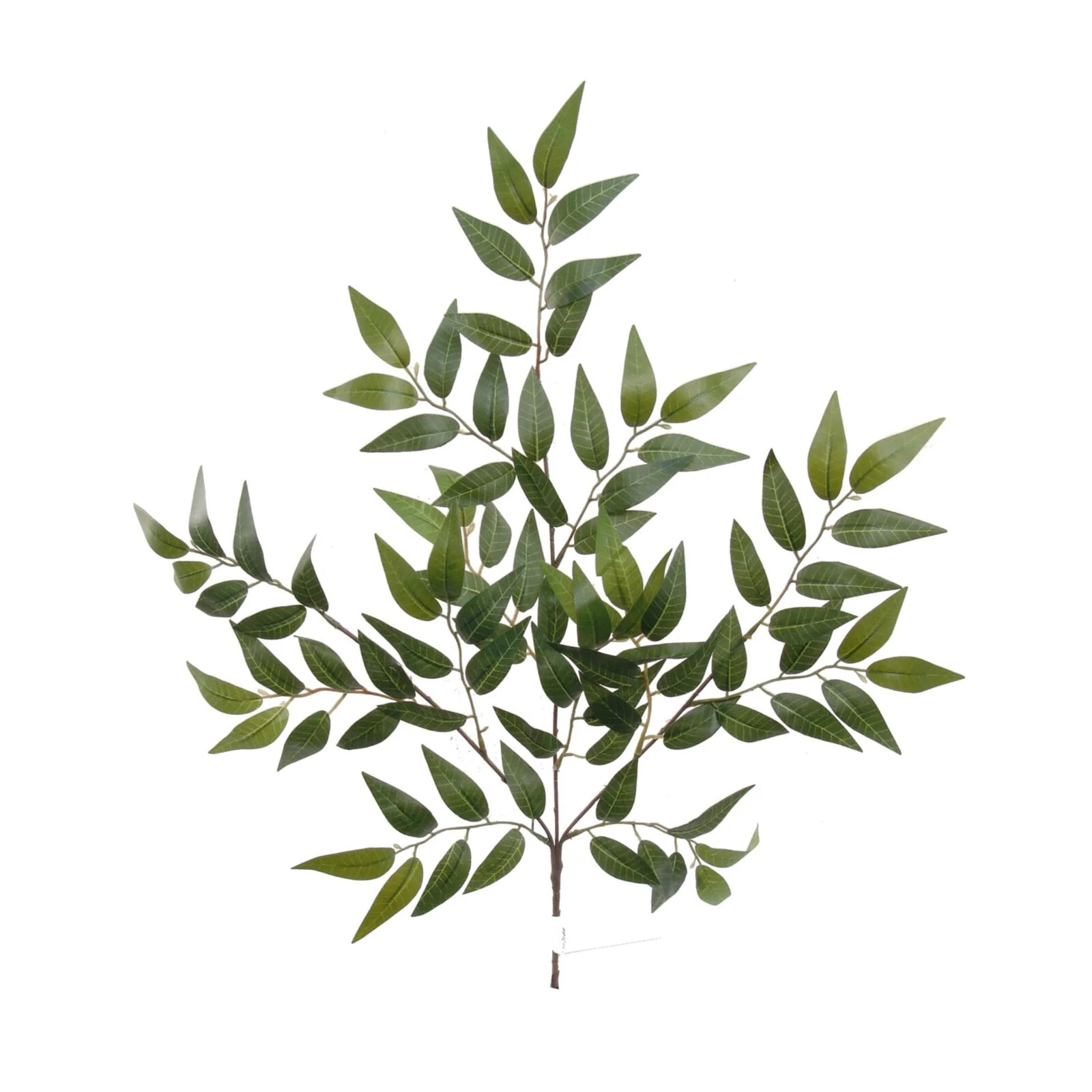 Artificial 27″ Smilax Leaf Spray Branch Green Silk Faux Fabric SINGLE OR BULK