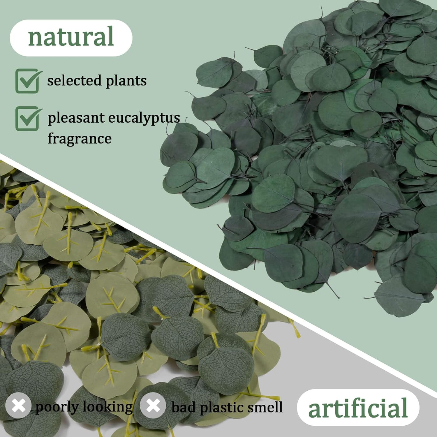 300PCS+ Real Eucalyptus Leaves for Shower – Dried Eucalyptus Leaves for Shower