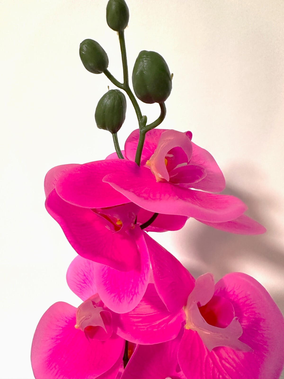 Artificial Flowers Potted Silk Orchid Faux Potted Flower Fake Phalaenopsis Decor