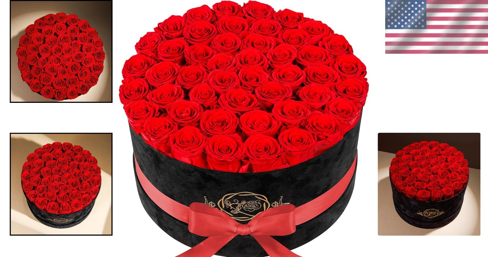 Exquisite 47 Roses in Elegant Suede Box – Anniversary Gift