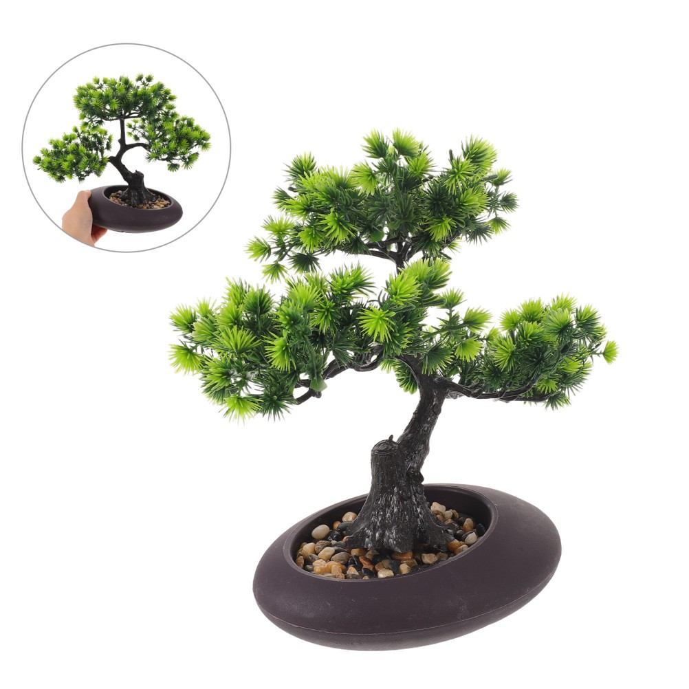 Green Artificial Pine Tree for Sashimi Plate Detailed Japanese Cuisine Decor
