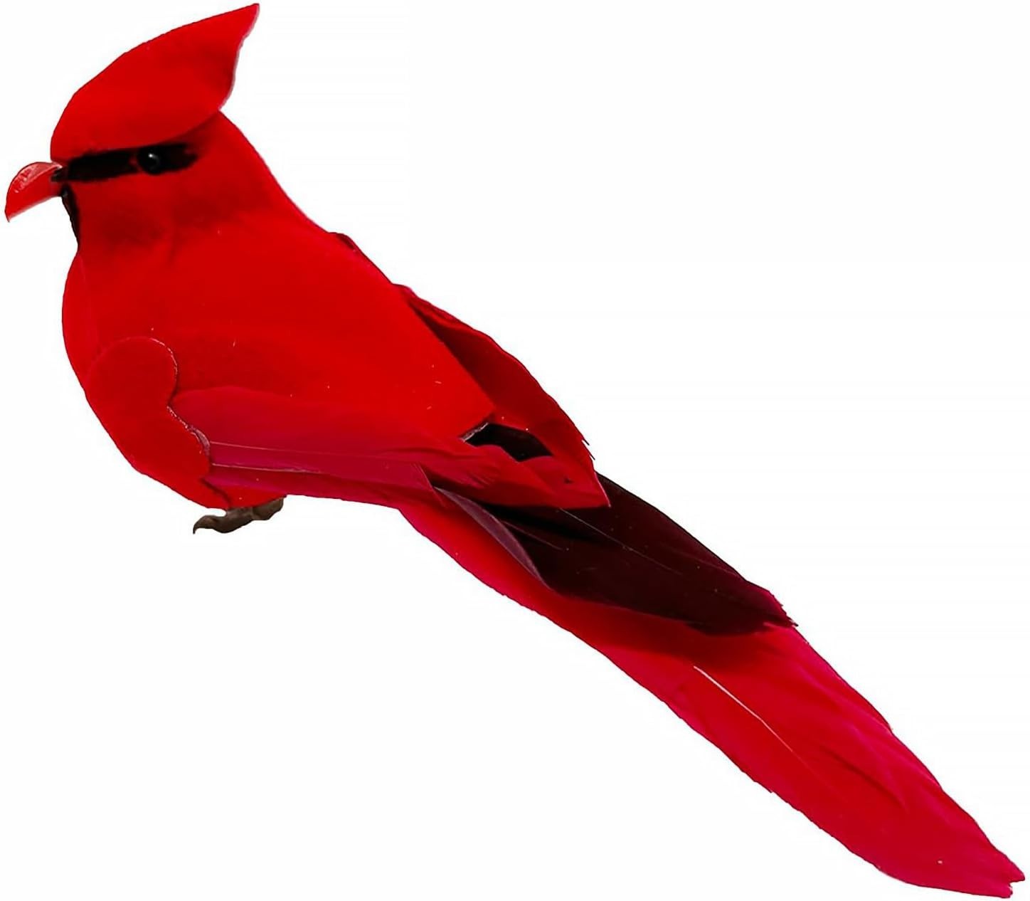 Artificial Bird Red Cardinal Realistic Feathered Figurine Home Decor Craft Pr…