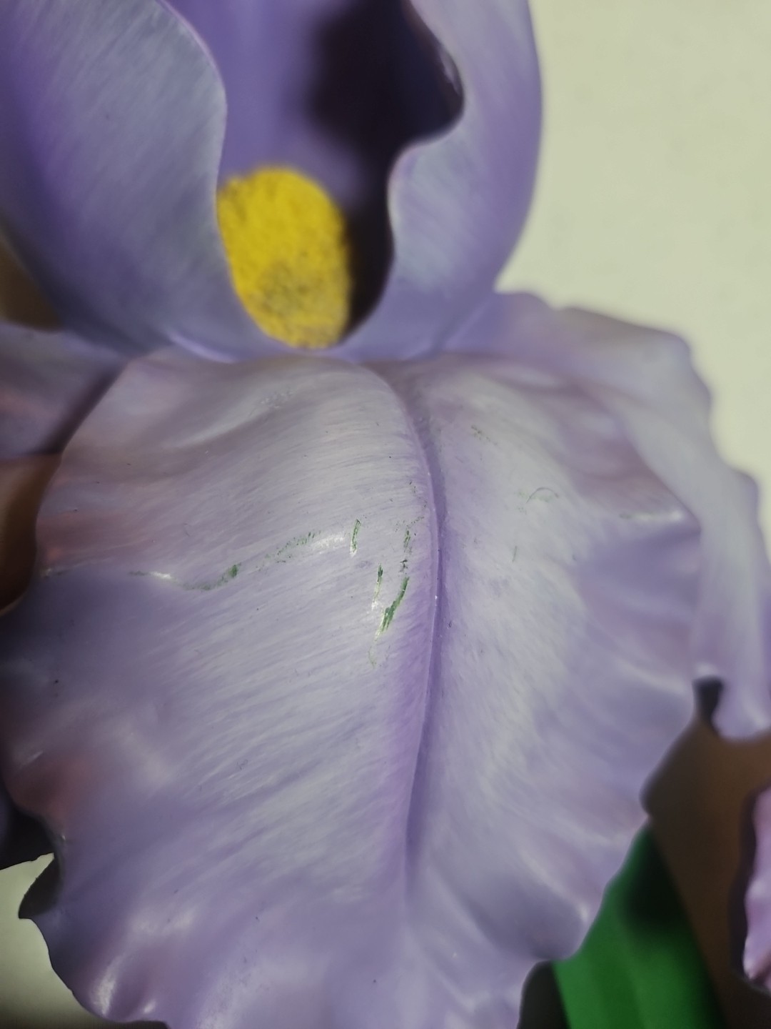Purple Iris, 29″L× 13″W, WMG , Wall Decor, Ceramic/Resin Flowers & Metal Stem