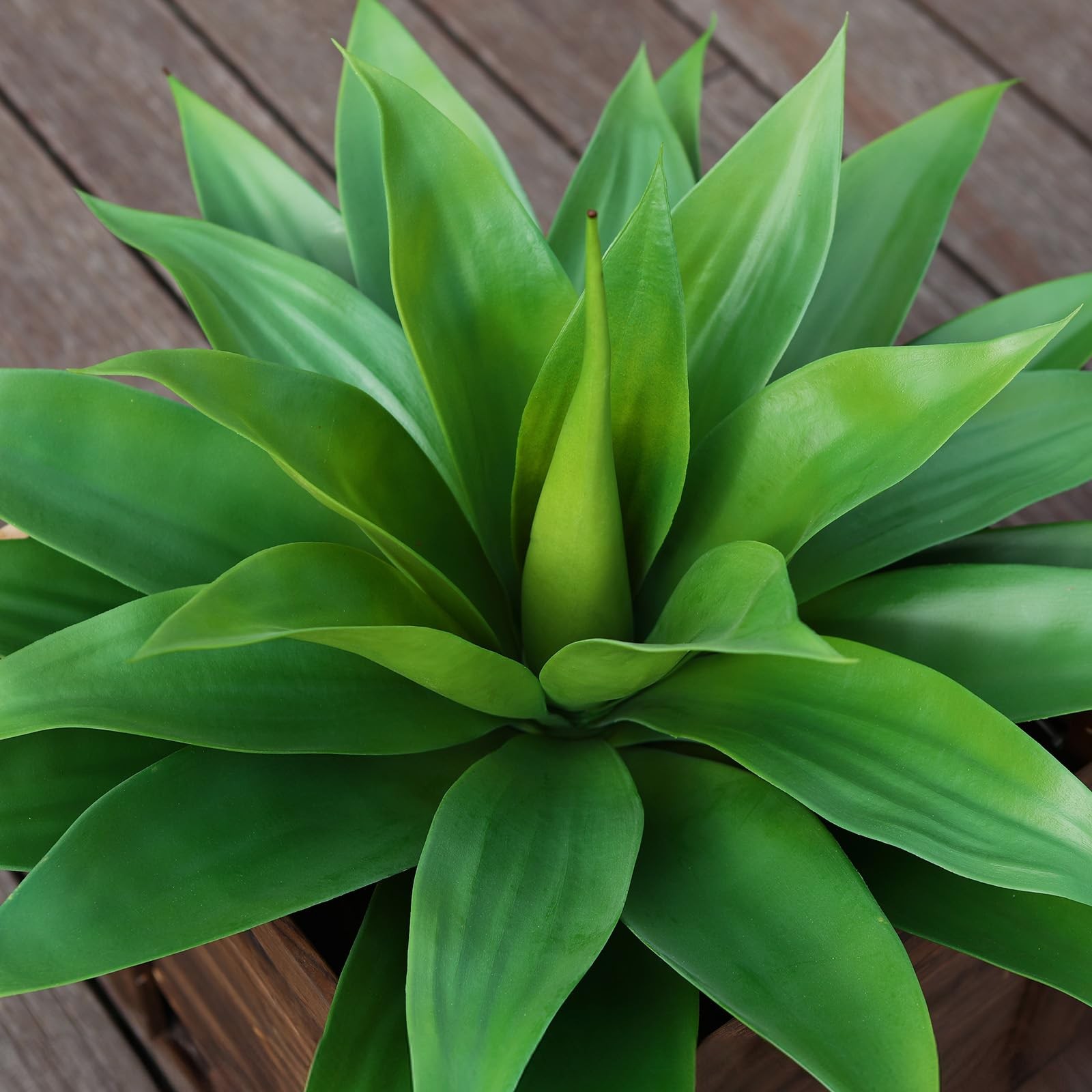 Artificial Plants Fake Agave Succulent Plant 28 Inch Big Size Faux Succulents…