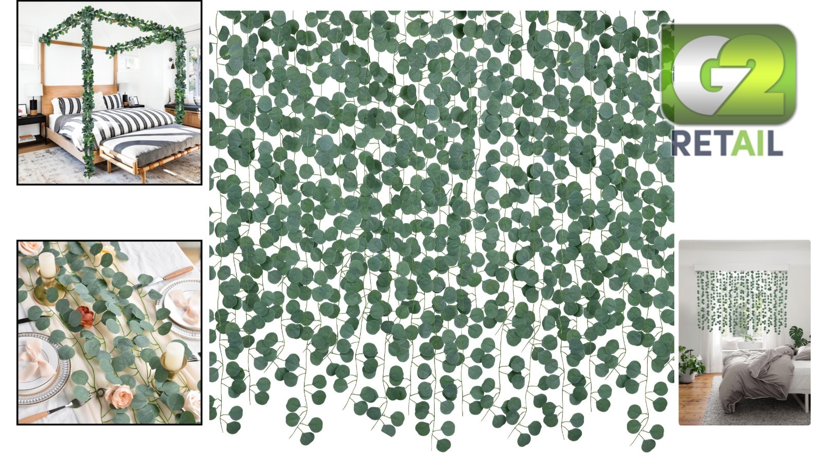 Elegant 86 Feet Artificial Eucalyptus Garland – 12 Strands for Instant Greenery
