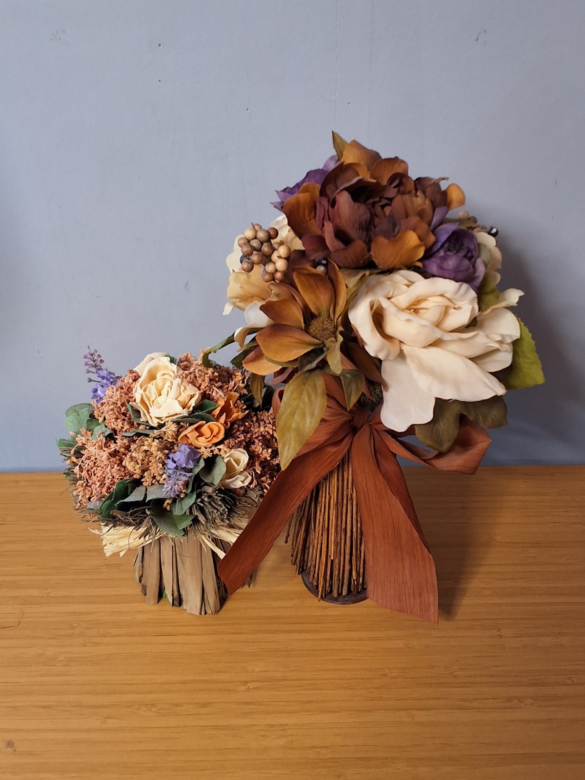 Pair Of Artificial Bouquets For Wedding Or Decoration. Lot Of 2!!