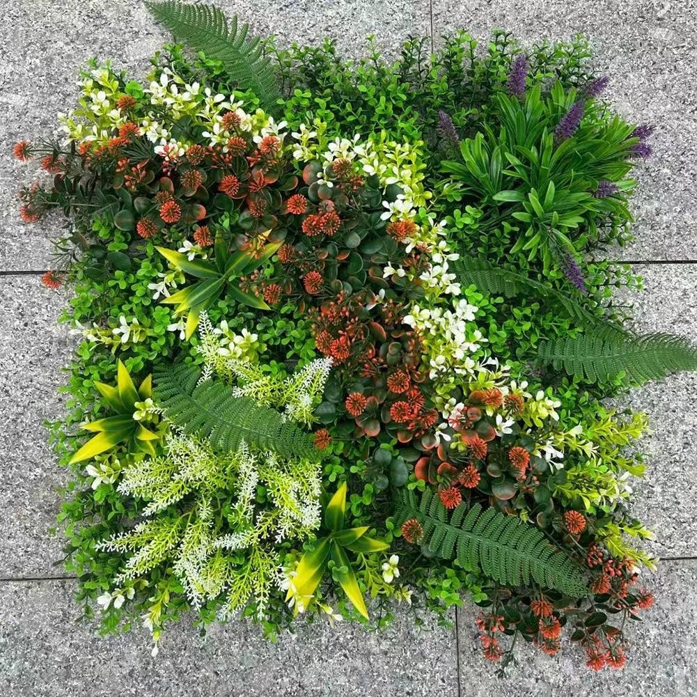Maintain a Green Look Year round Artificial Plant Flower Wall Panels 50*50CM
