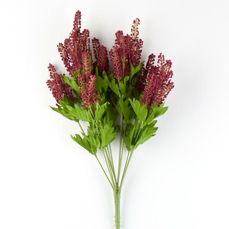 Factory Direct Craft Poly Silk Muted Fuchsia Heather Floral Bushes | 2 Bush