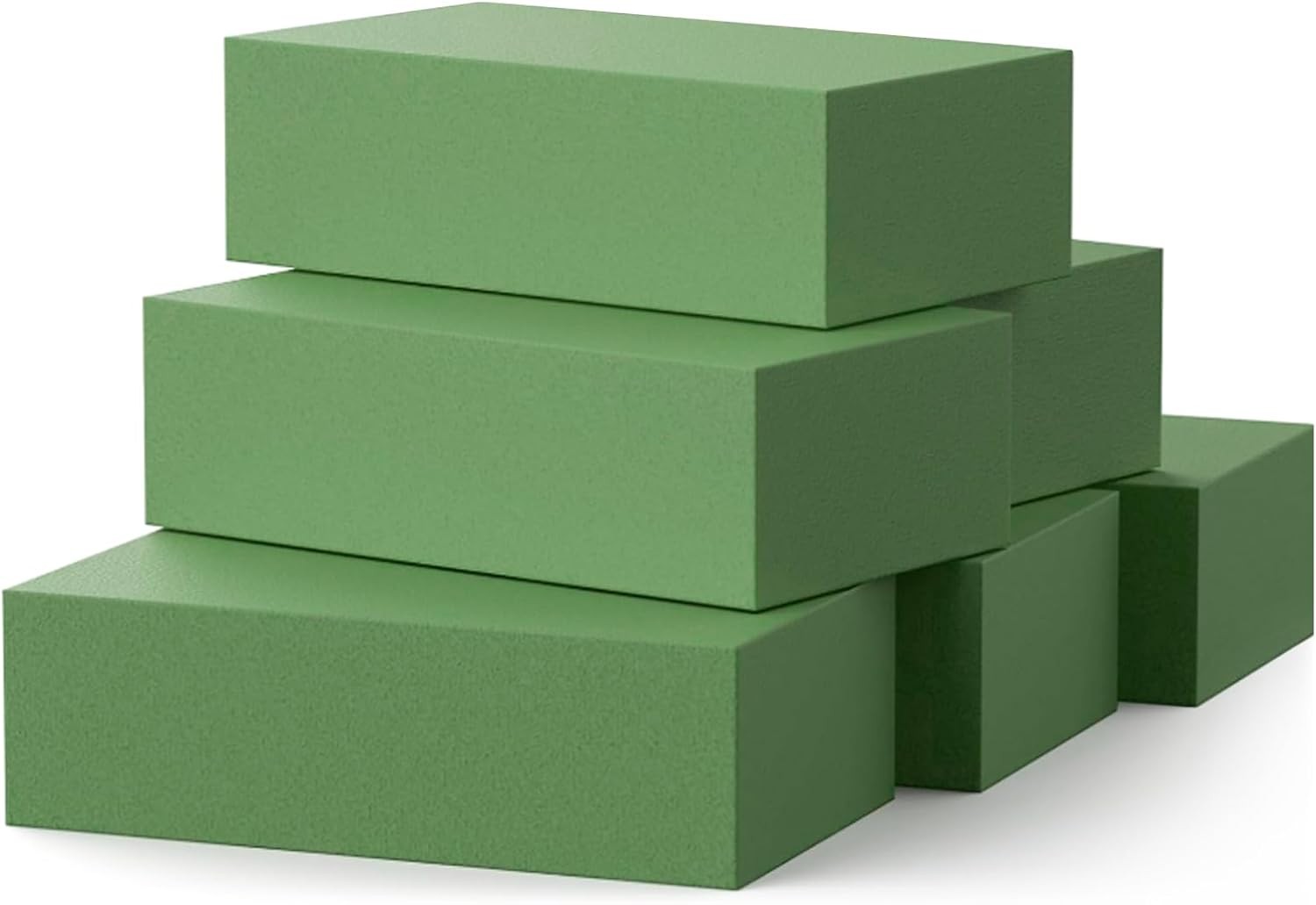 6 Pcs Floral Foam Blocks for Fresh & Artificial Flower Arrangement 8.8” x 4.1”