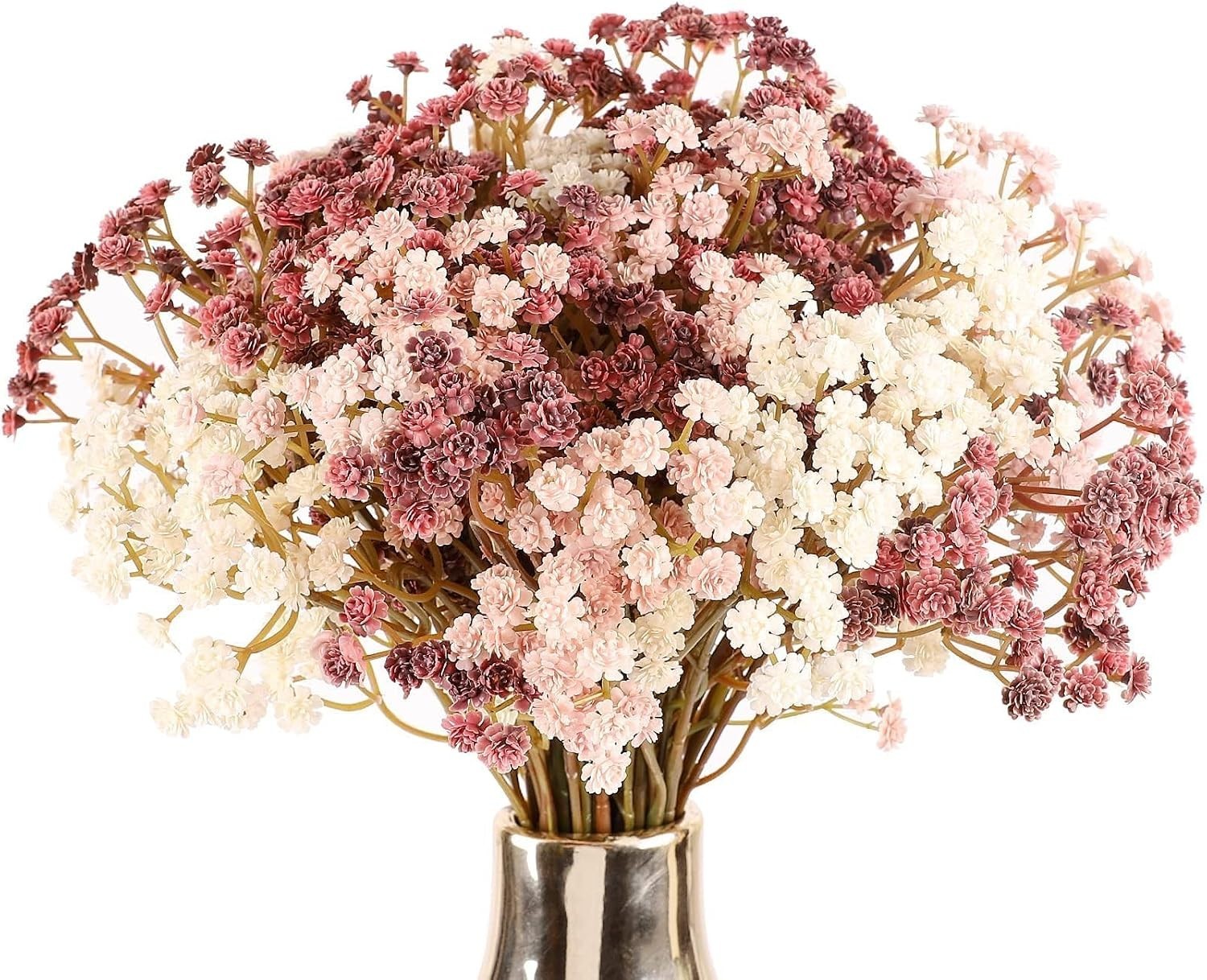 Beautiful Mixed Color Faux Baby Breath Flowers – 10Pcs for Elegant Spaces