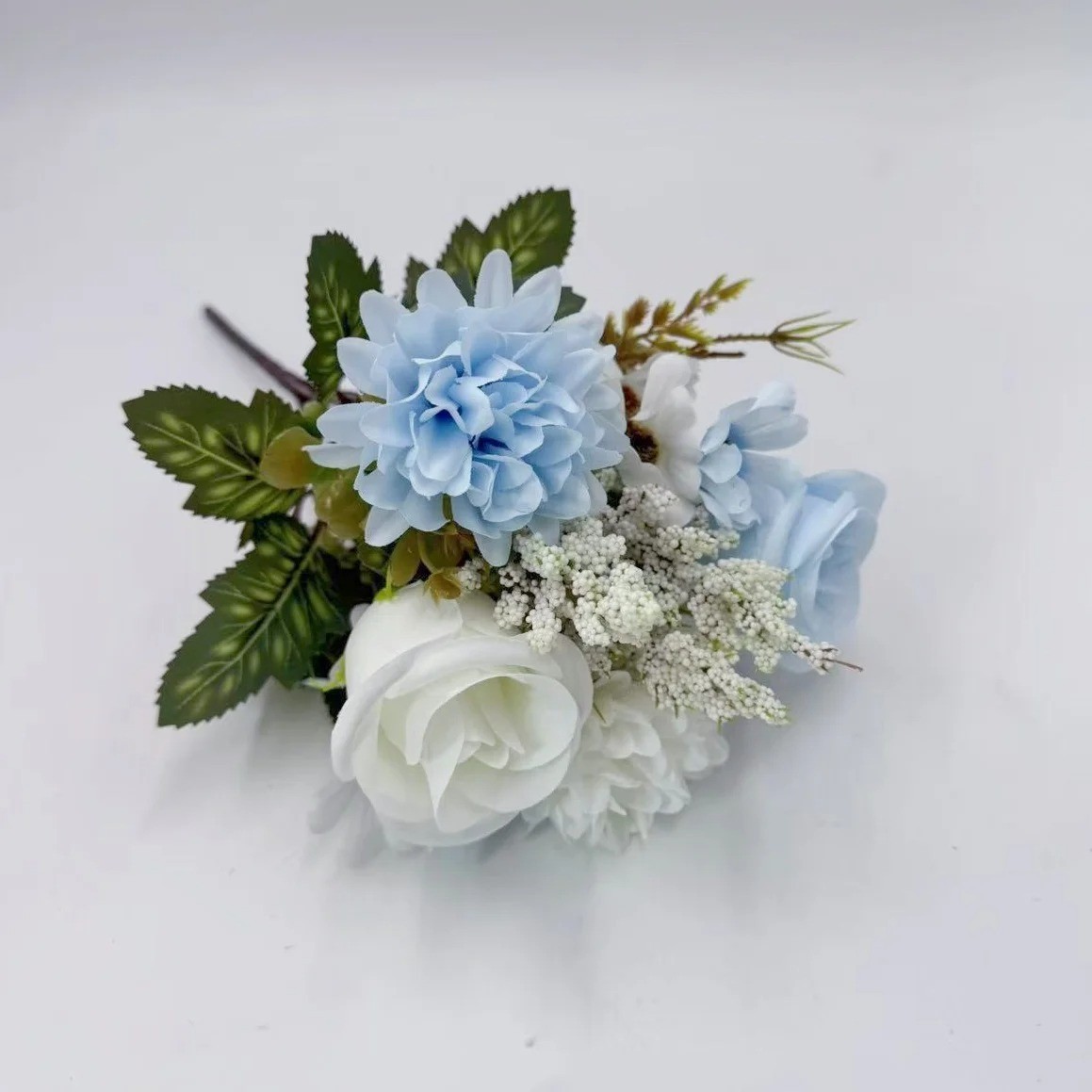 Artificial Rose Dahlia Daisy Flower Bouquet Silk Floral Wedding Home Decor