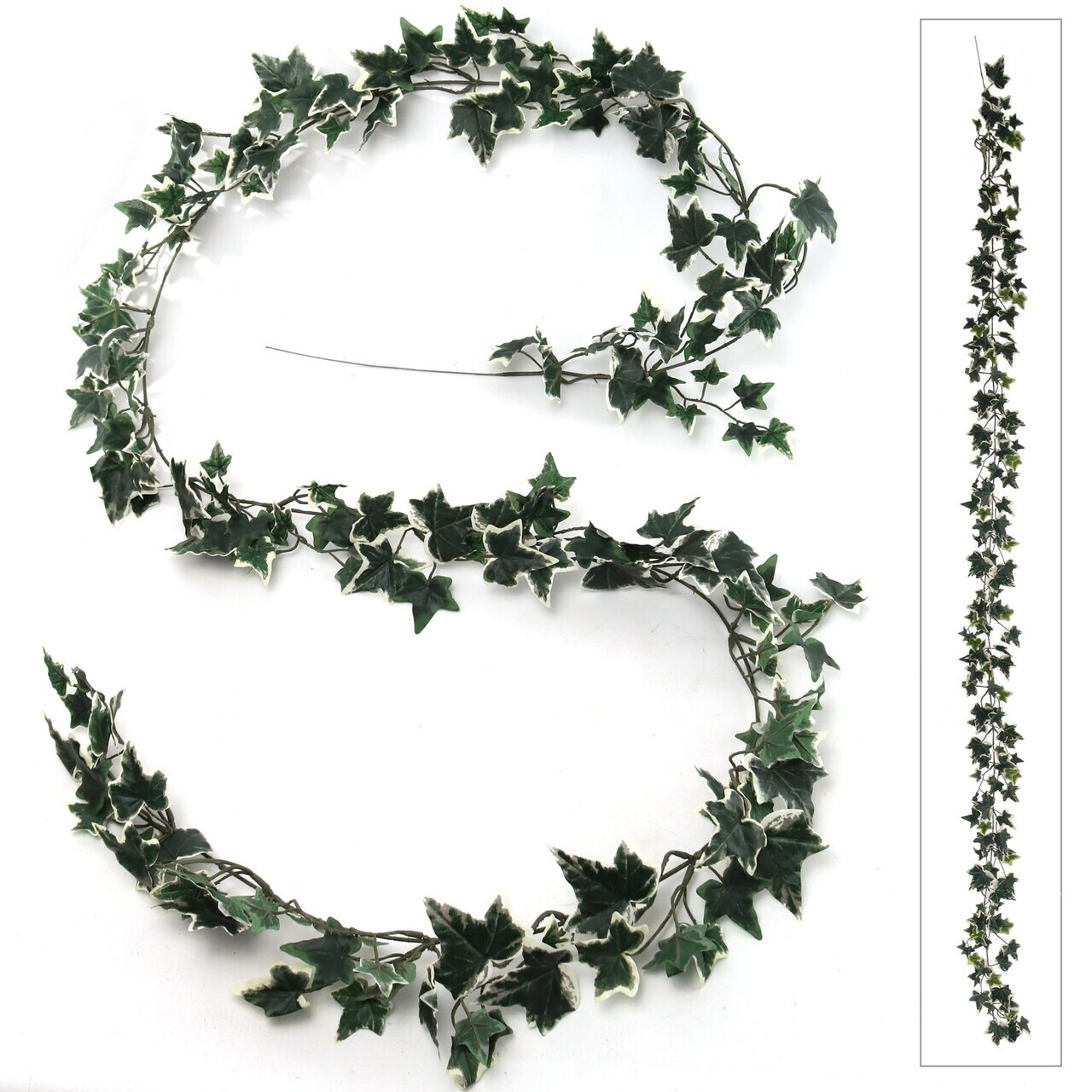 Variegated English Ivy Garland 185 Realistic Silk Home/Event Decor 6ft Set of 2