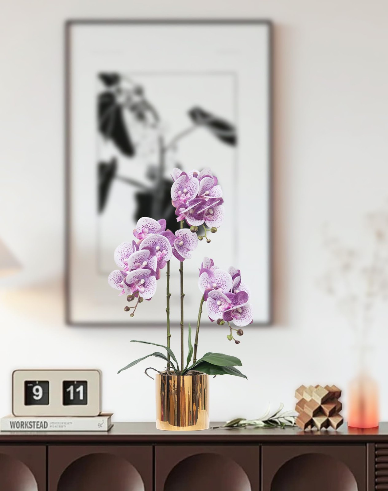 Artificial Orchid Flowers Set Fake Phalaenopsis Flower Faux Butterfly Orchid …
