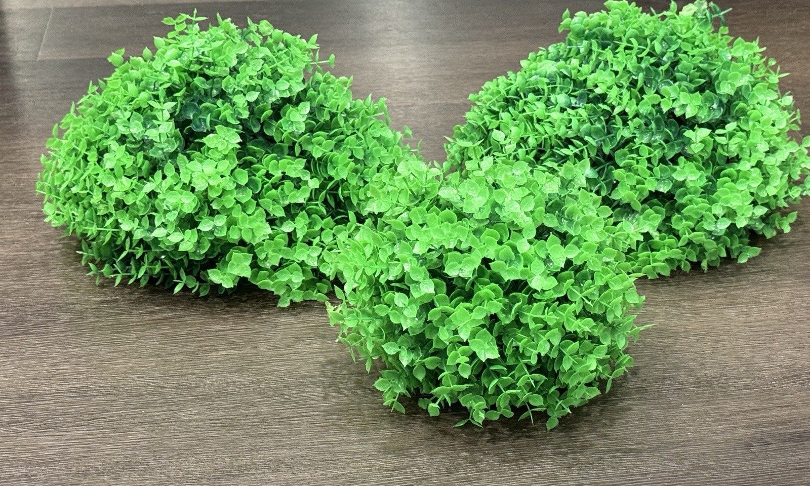 New Lot of 3 Faux Boxwood Topiary Balls 6″ H Greenery Orbs Planter Fillers Set