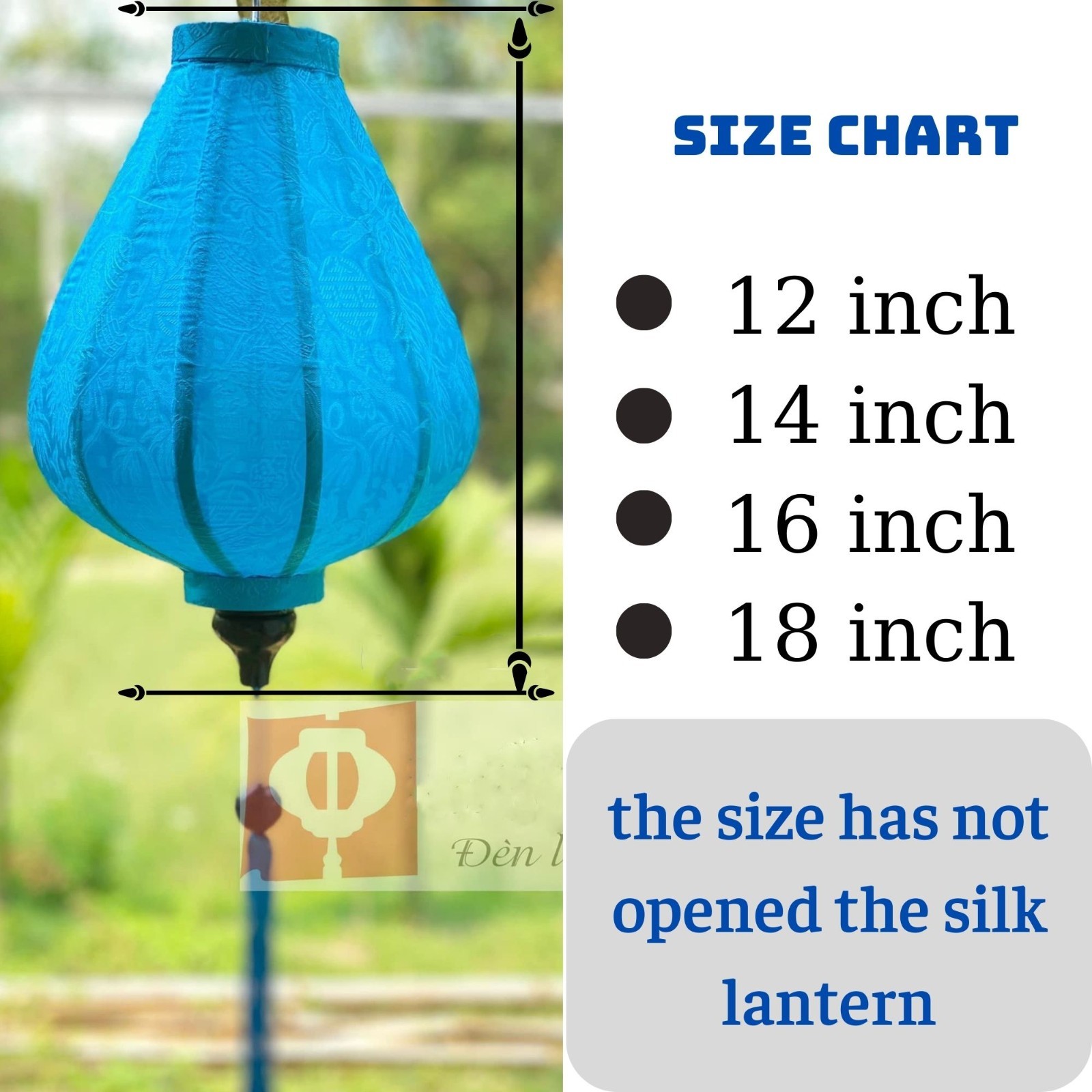 18″ Hand Painted yellow Silk Lantern Vietnamese Hanging Lamp Shade Wedding Party