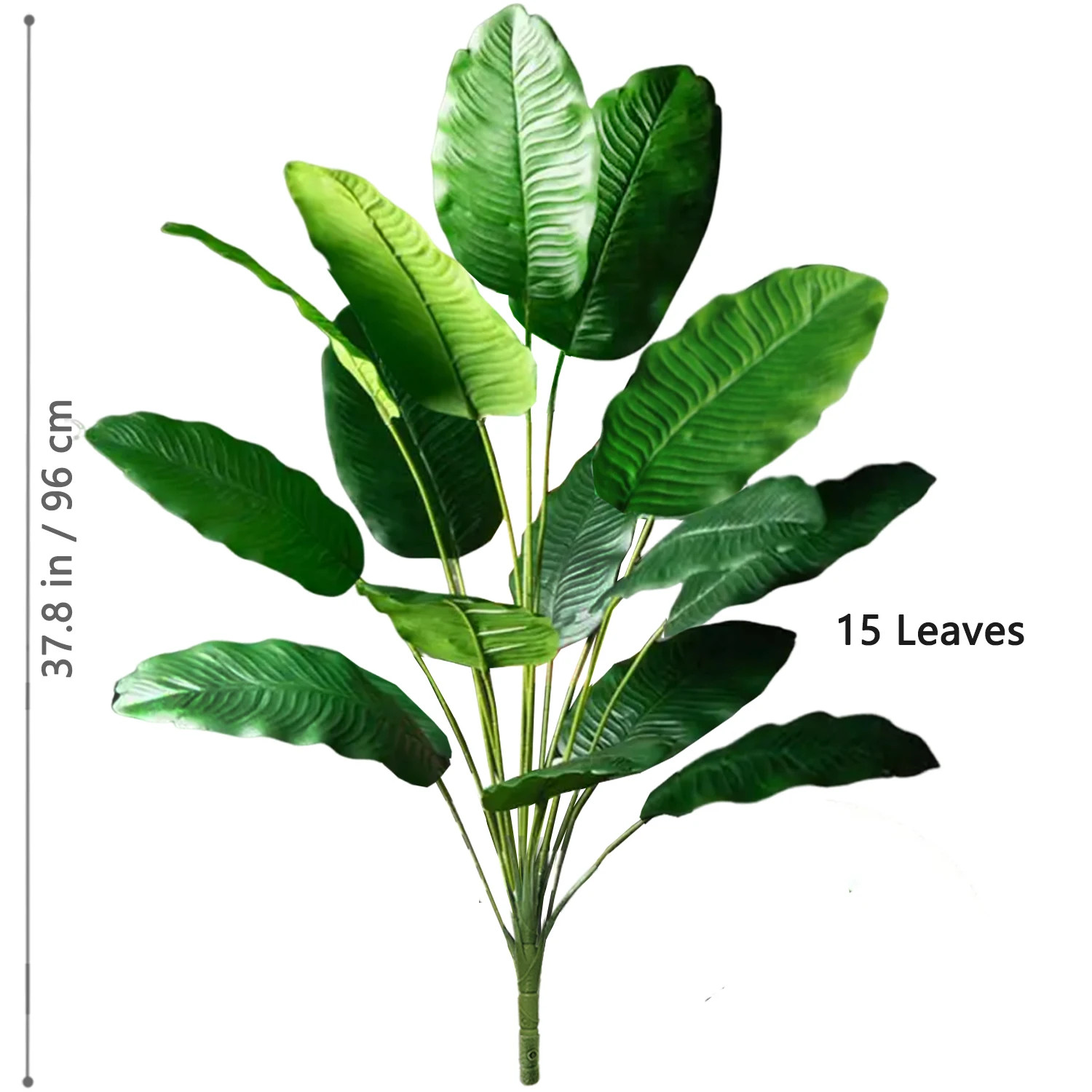 65-90-125Cm Large Tropical Palm Tree Fake Banana Plant Leaves Real Touch Strelit